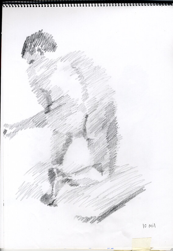 Life drawing - 10 min pose