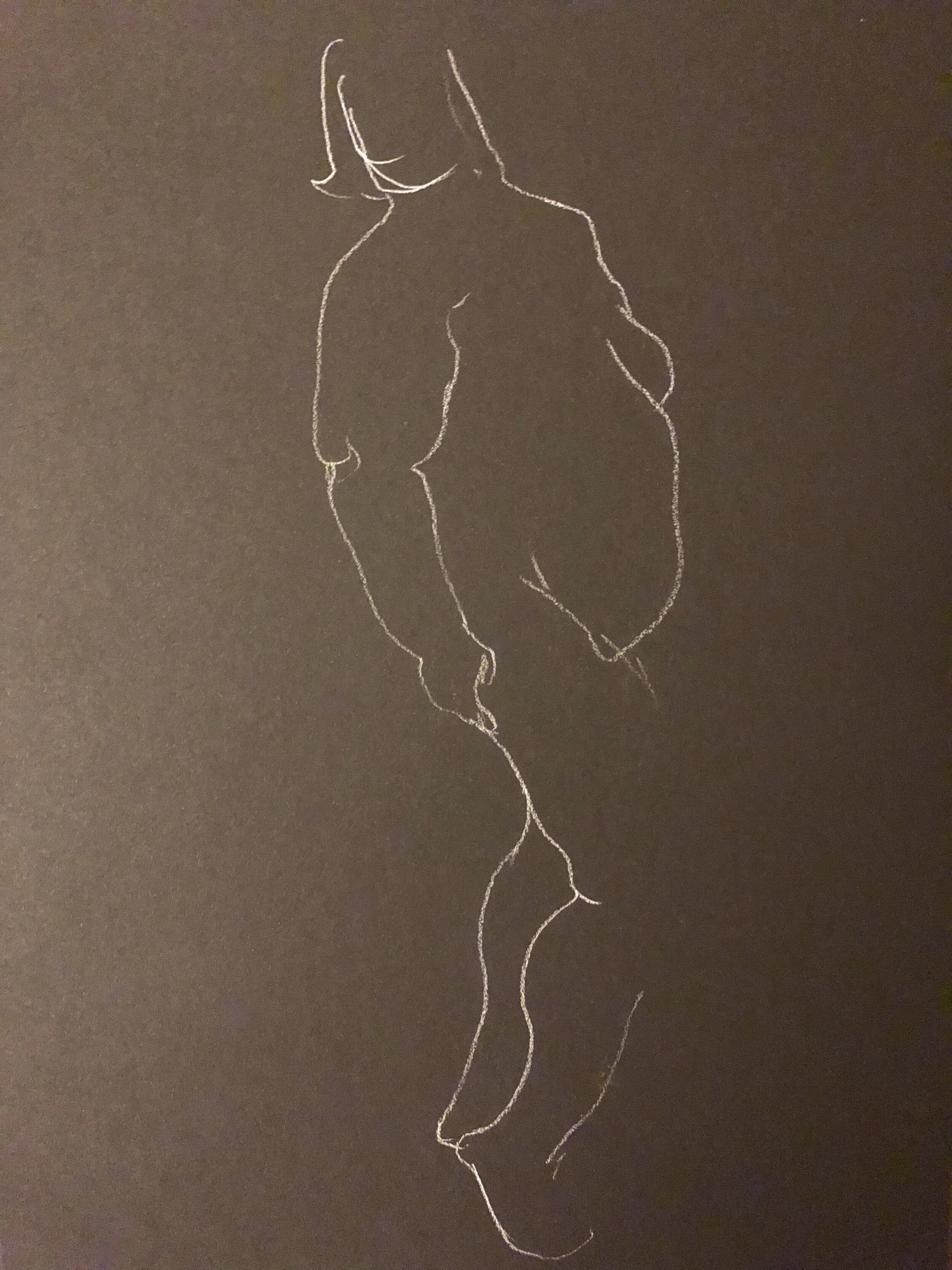 Online life drawing - 1 min pose