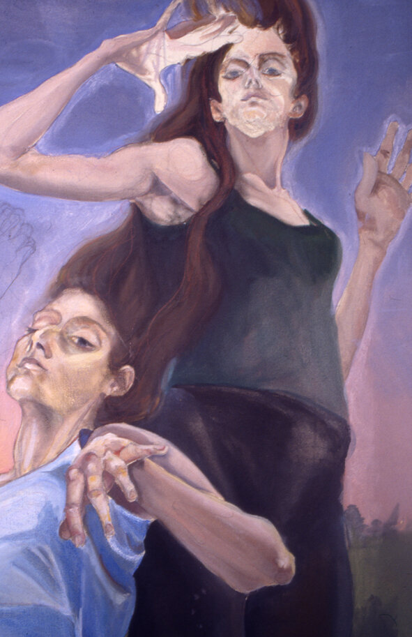 Unfinished painting for BA Fine Art