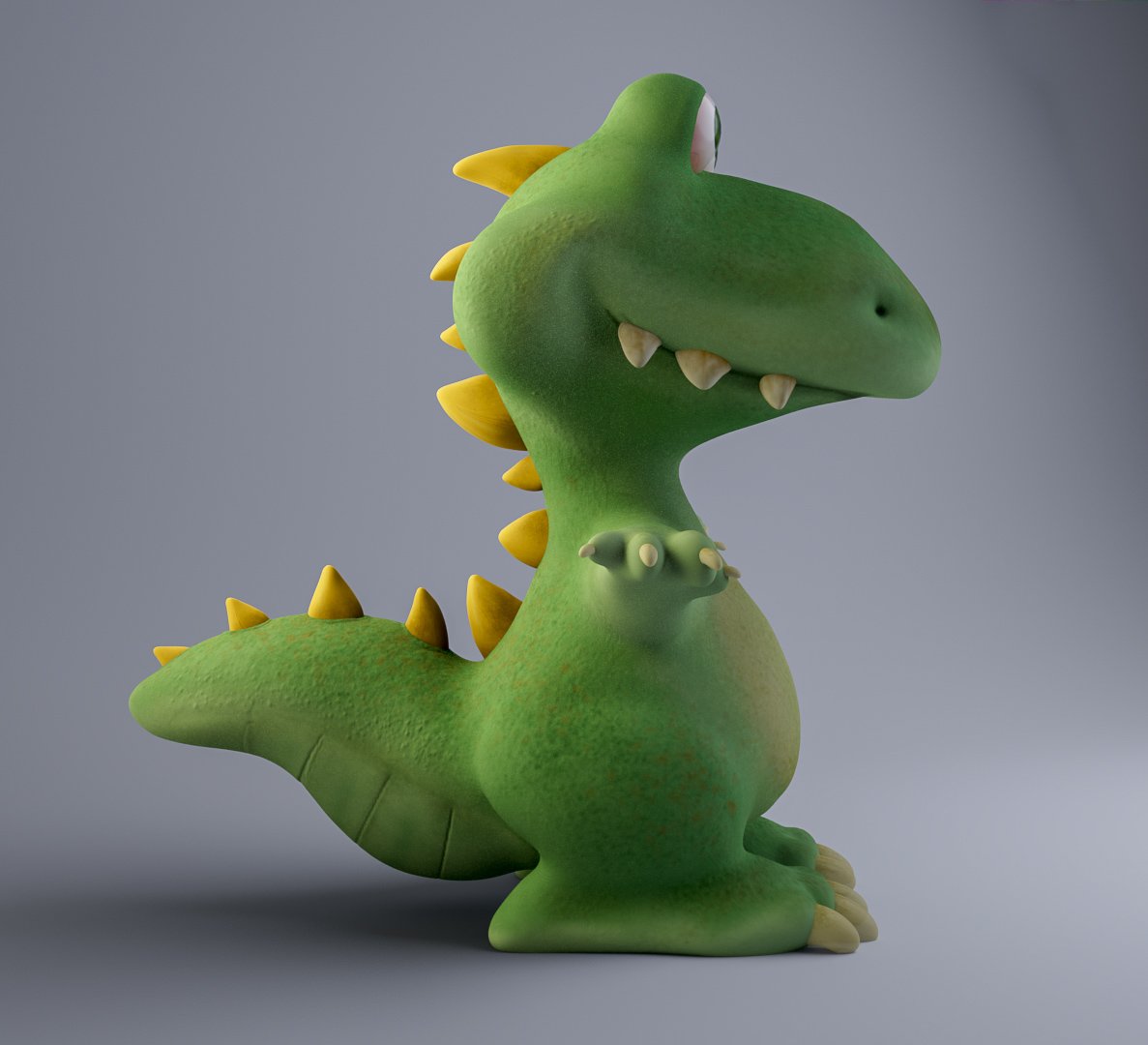 Modeled in ZBrush. Textured in Substance. Lit and rendered in Maya