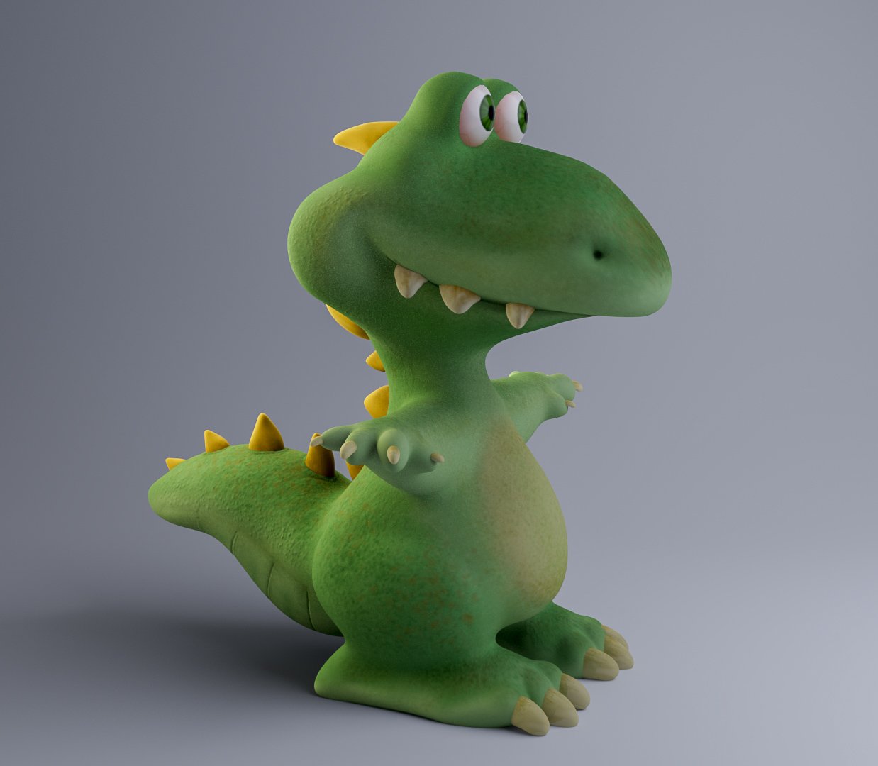 Modeled in ZBrush. Textured in Substance. Lit and rendered in Maya
