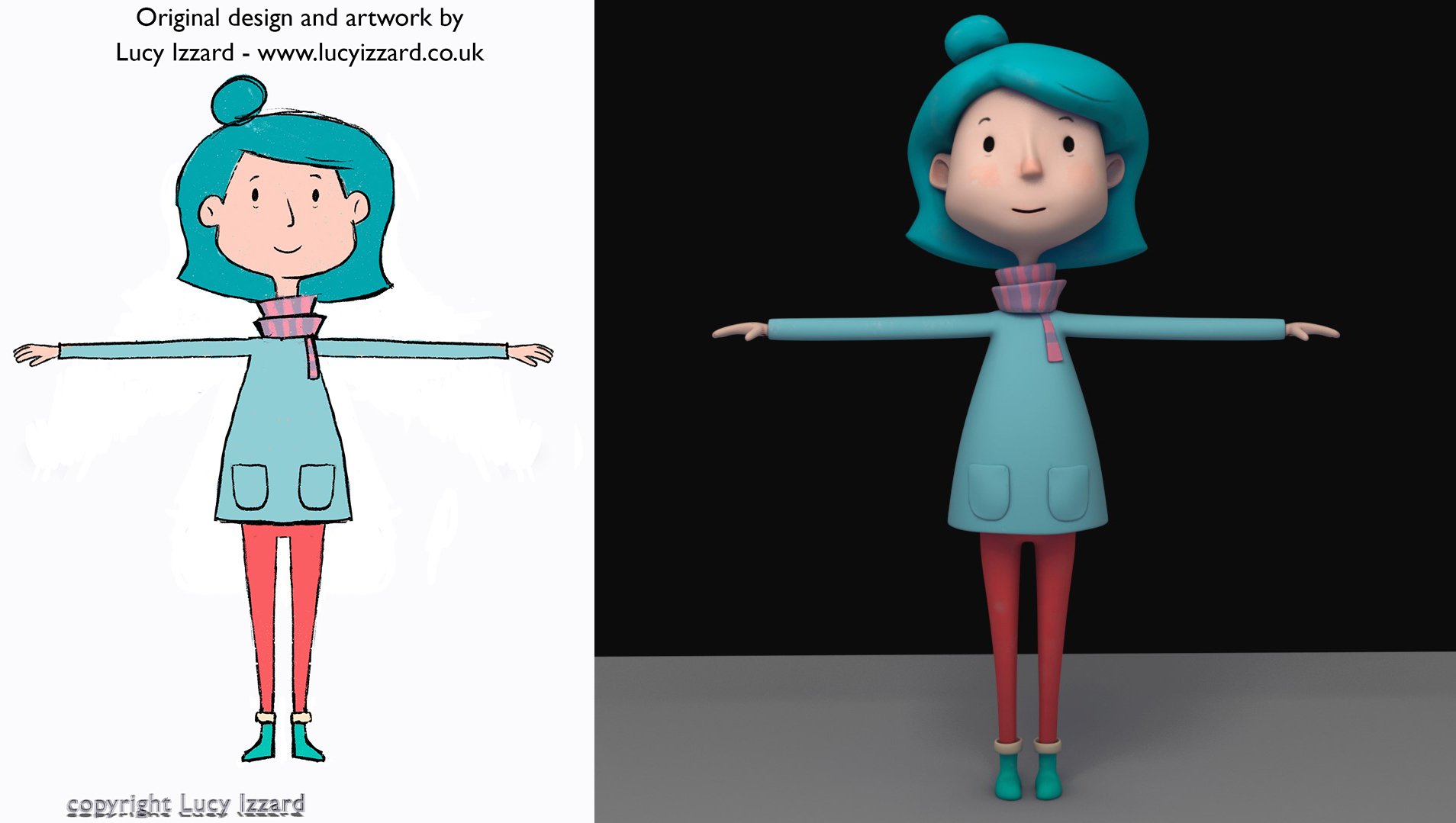 Modeled, lit and rendered in Maya. Textured in Substance Painter. Original design by Lucy Izzard