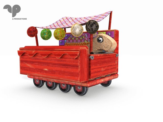 A Productions - Driver Dan's Story Train. Modeled in 3dsMax. Textured in PhotoShop