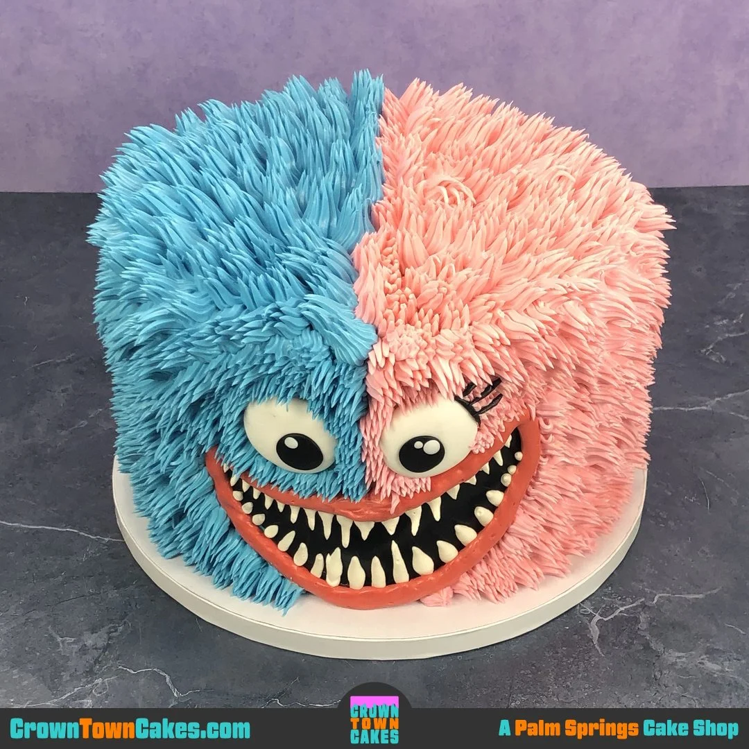 Custom Pink and Blue Shaggy Monster