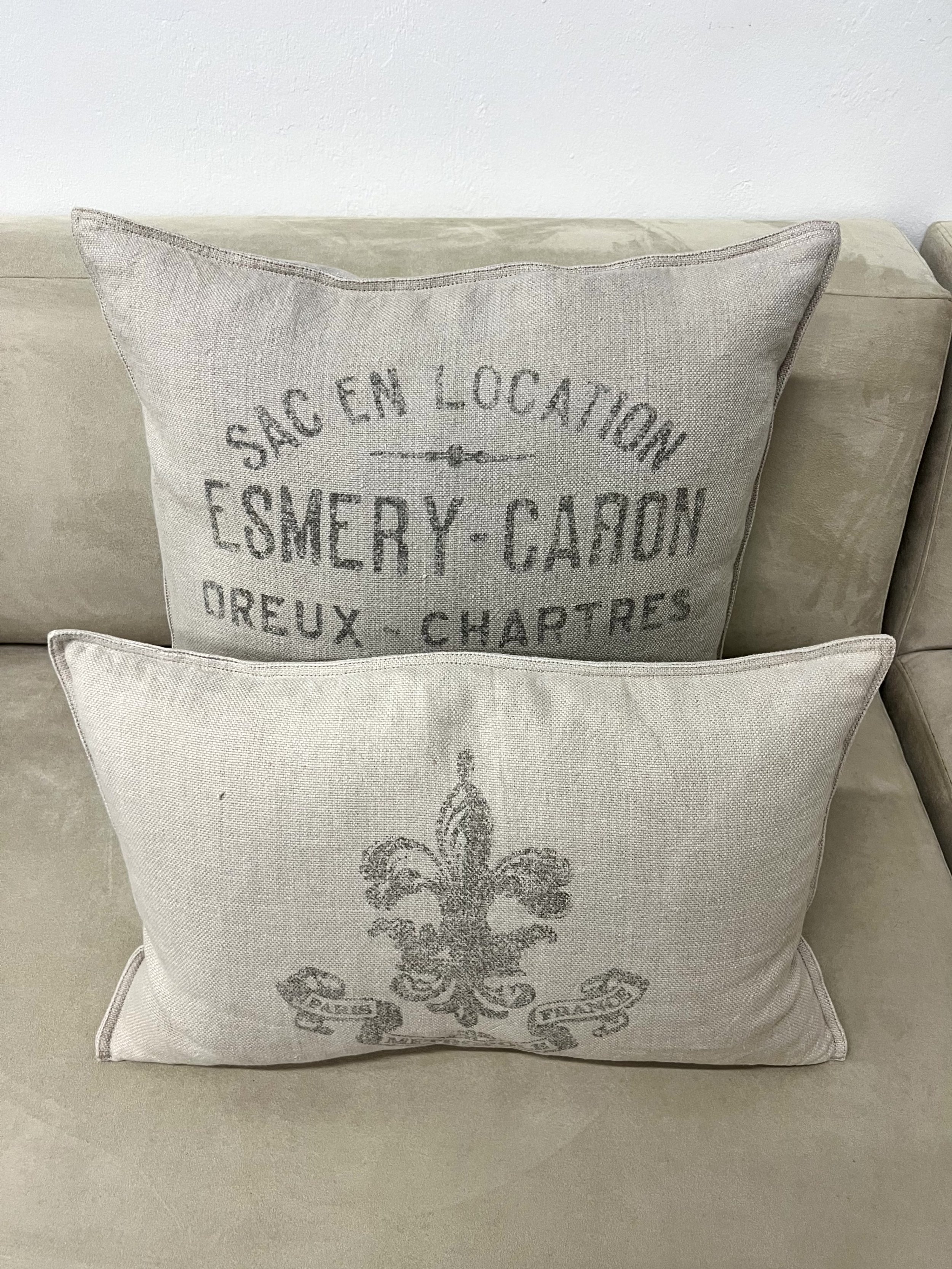 Pair of Neutral Throw Pillows
