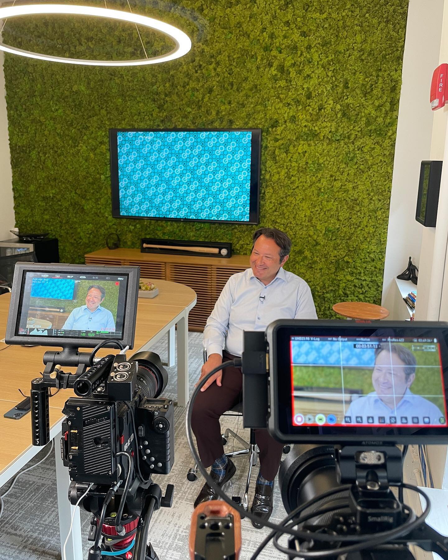 Turning our corporate office into a film studio today! Shooting interviews with our Chief Executive Officer, Stan Vashovsky; Vice President of Mobile Health, Carrie Hodge; and Chief Medical Officer, Dr. Mark Merlin. Stay tuned! The corporate document
