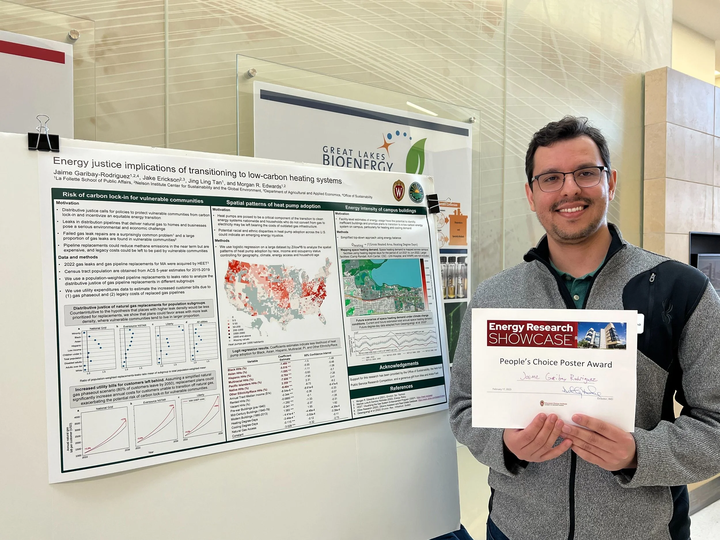 Jaime Recognized with People's Choice Poster Award at WEI Research Showcase