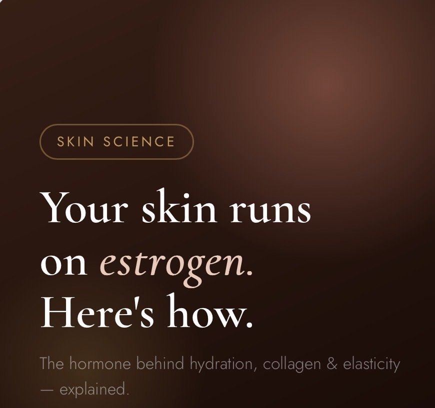 What topical estrogen actually does to your skin: