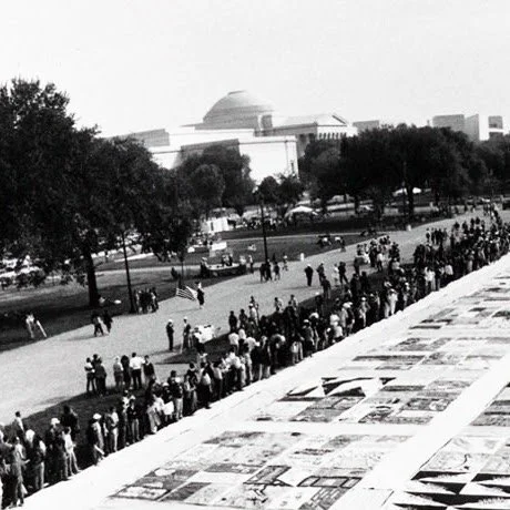 On October 13, 1996, the AIDS Memorial Quilt was displayed in its entirety for the last time, covering the entire National Mall in Washington, DC. In November 2019, @nationalaidsmemorial became the permanent caretaker and steward of the Quilt, return