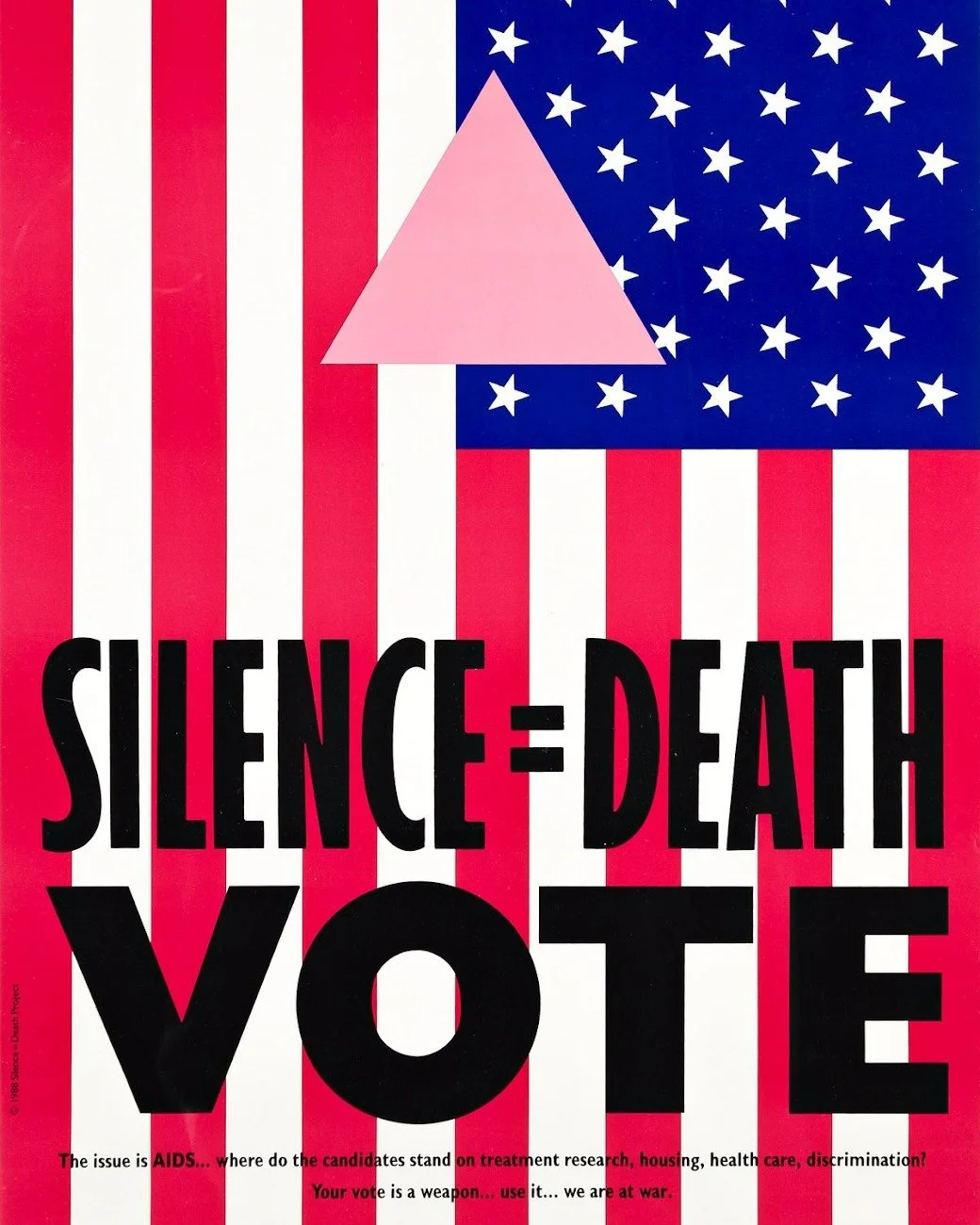 &quot;Your vote is a weapon &hellip; use it &hellip; we are at war.&quot;

On every #ElectionDay, we heed this 1988 reminder from the Silence = Death Project. New Yorkers in need of voting resources today, visit www.vote.nyc. Your vote is a weapon&md