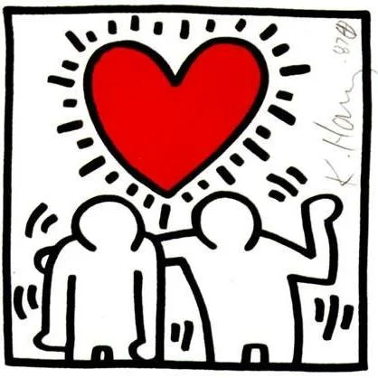 Only love. Works by artist Keith Haring: ❤️ &ldquo;Untitled,&rdquo; 1987; ❤️ &ldquo;Untitled (Love)&rdquo;, 1989; ❤️ &ldquo;Untitled (Love &amp; Radiant Baby),&rdquo; 1982. #NYCAIDSMemorial #ValentinesDay #KeithHaring
