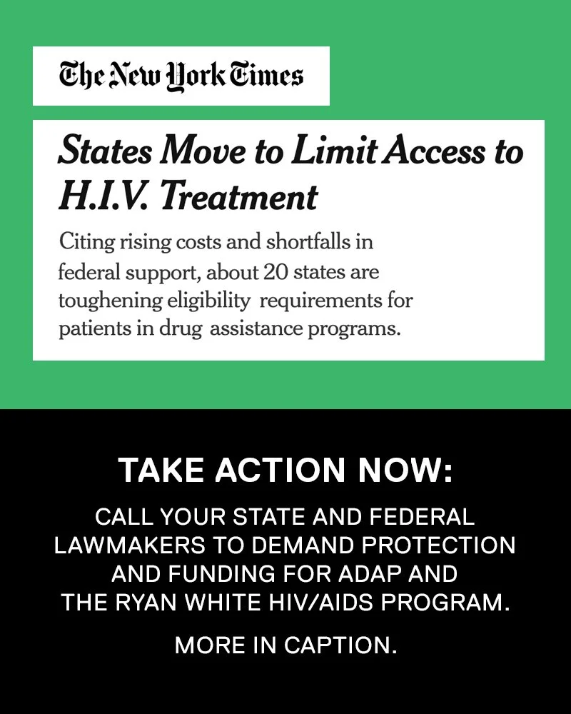 The @nytimes reports that tens of thousands are losing access to life‑saving HIV treatment as nearly 20 states roll back AIDS Drug Assistance Programs (ADAPs), threatening public health and hard‑won progress. These cuts risk treatment interruptions, 