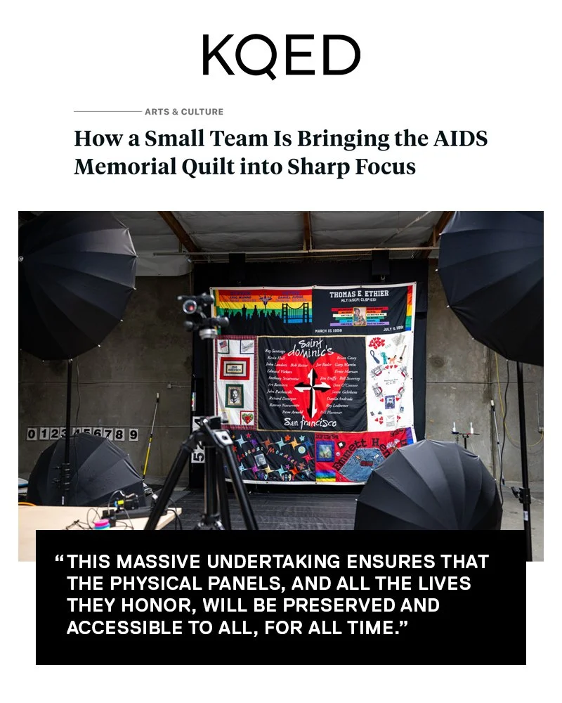 THANK YOU to every set of volunteer hands that have helped add to and preserve the AIDS Memorial Quilt ❤️ for nearly four decades. From Cleve Jones&rsquo; first panel in 1987 to a 54-ton collection today, this memorial is now being re-digitized.

A n