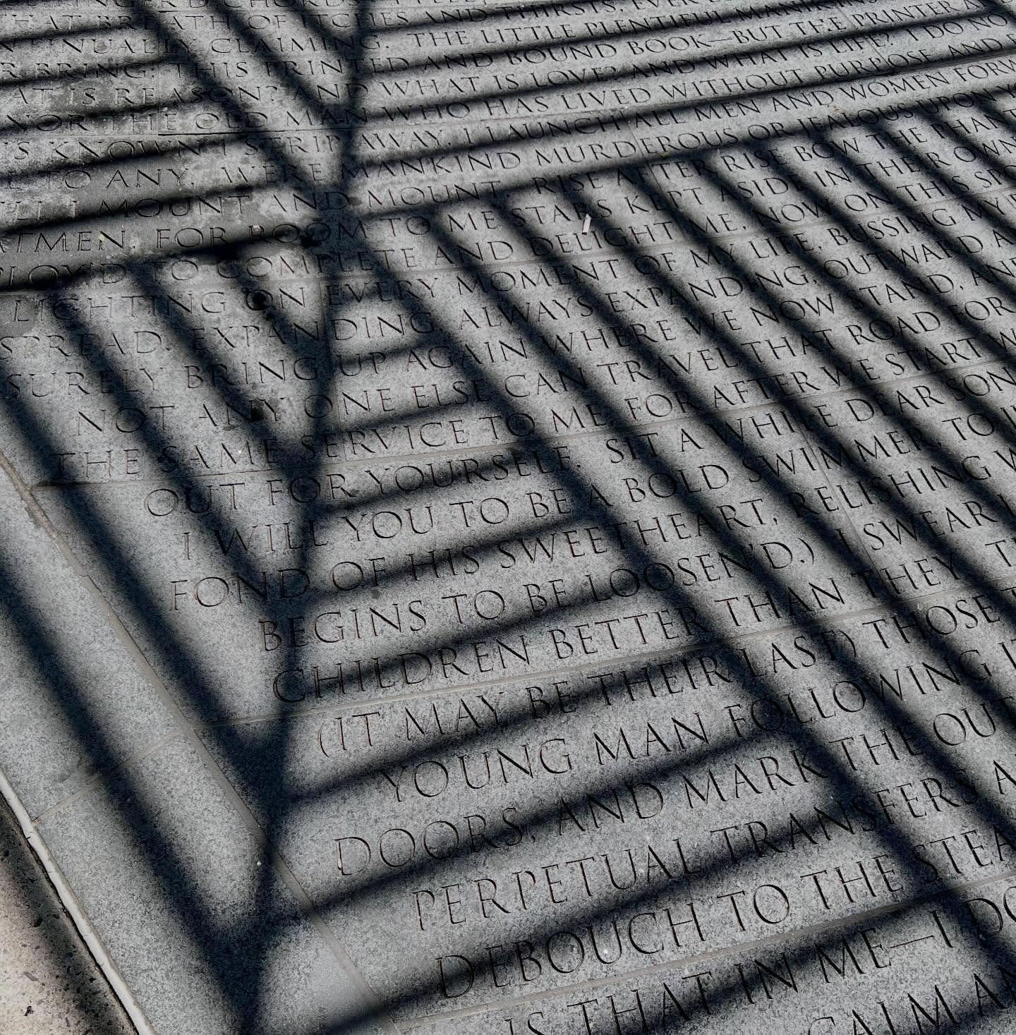 &ldquo;Long have you timidly waded holding a plank by the shore,
Now I will you to be a bold swimmer&rdquo; &mdash; excerpt from &ldquo;Song of Myself,&rdquo; inscribed in the pavers of #NYCAIDSMemorial 

We take poet Walt Whitman&rsquo;s urging to h