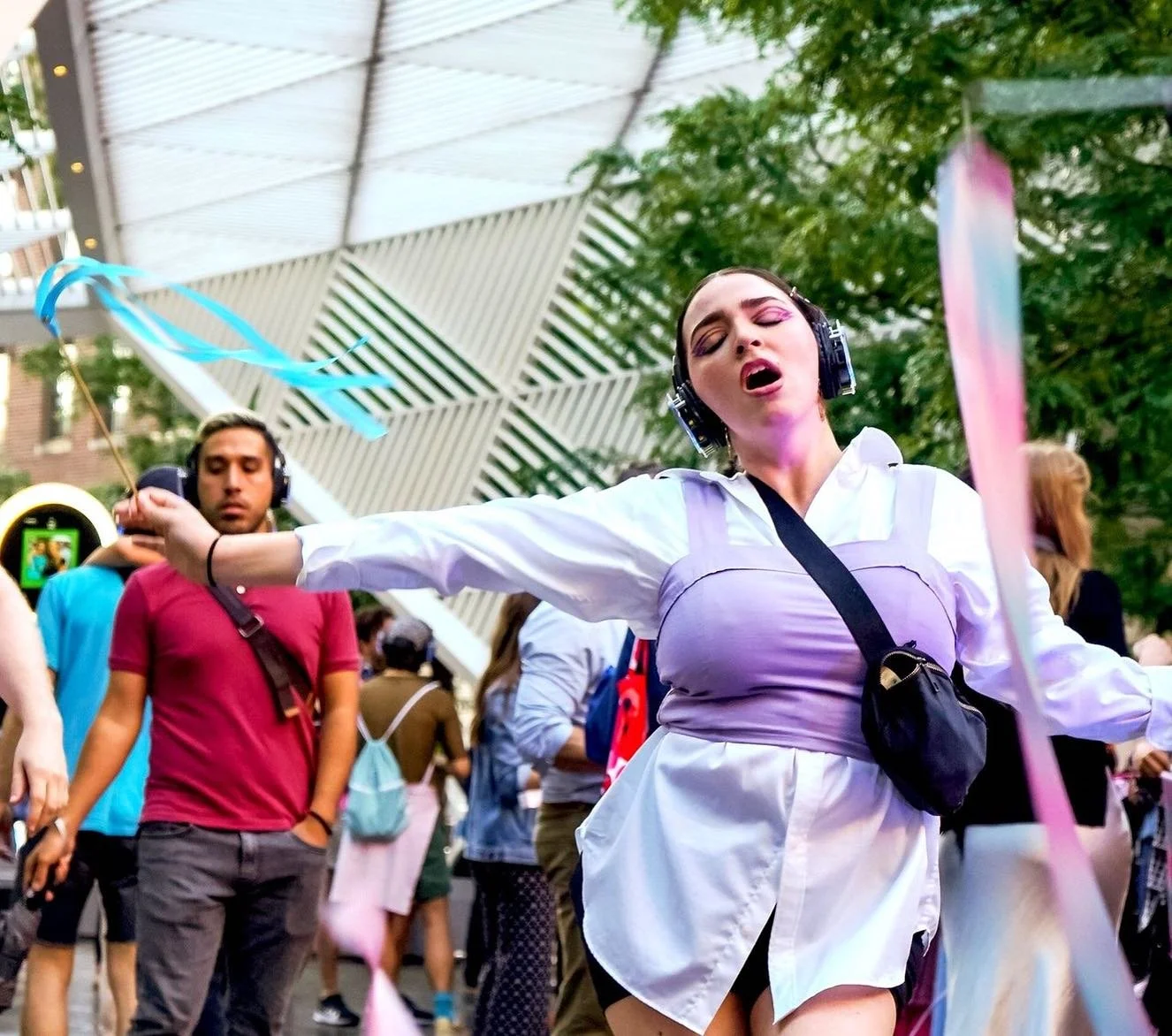 Joy comes from community. It exists outside of any season. #Flashback to DANCE FOR A MEMORIAL 2024, as #NYCAIDSMemorial Park at St. Vincent&rsquo;s Triangle held us all. Our strength &mdash; to remember those lost, to fight for those living &mdash; c