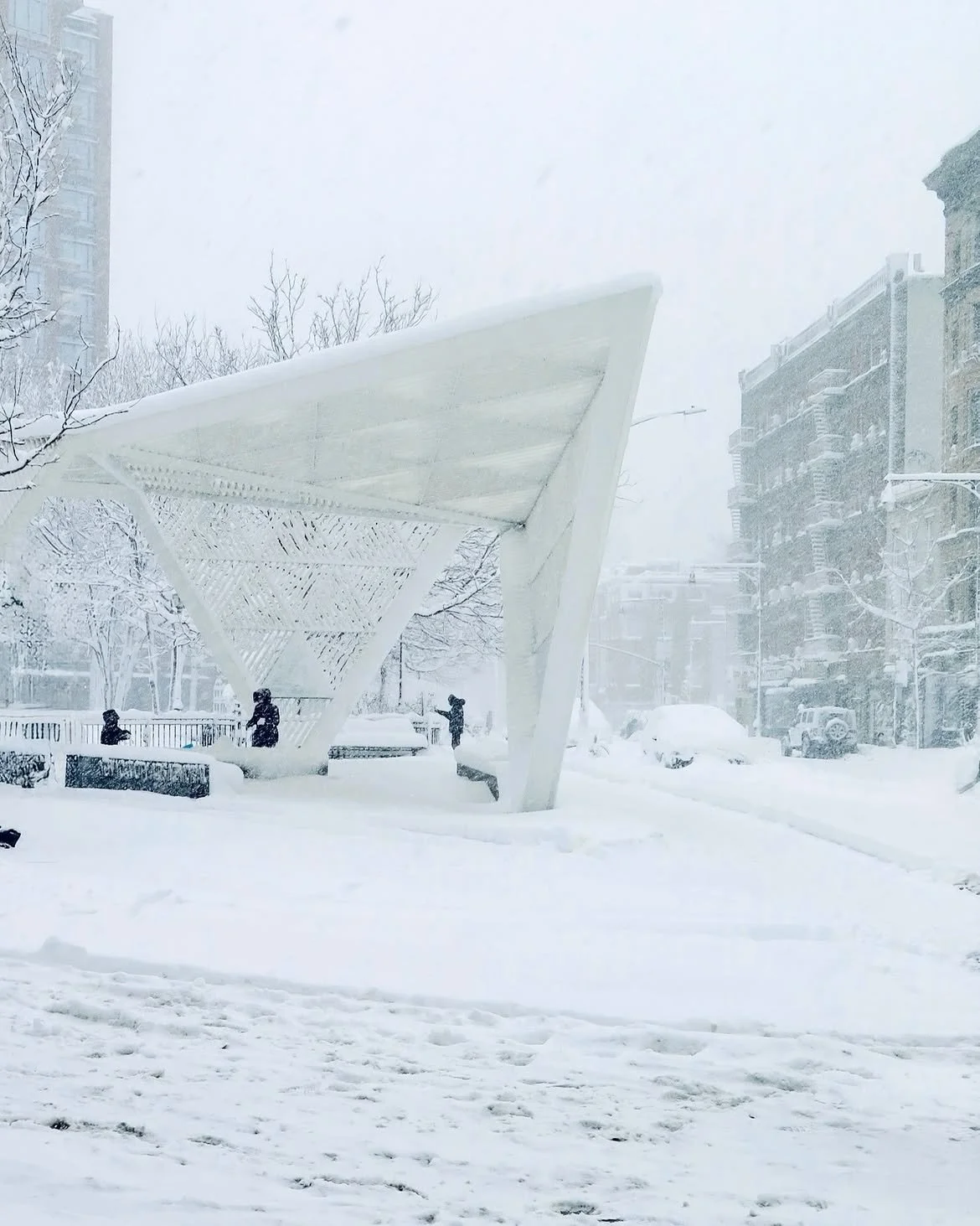 A reminder that the heat won&rsquo;t last forever! #Throwback to NYC brought to a halt by a blizzard earlier this year. #NYCAIDSMemorial