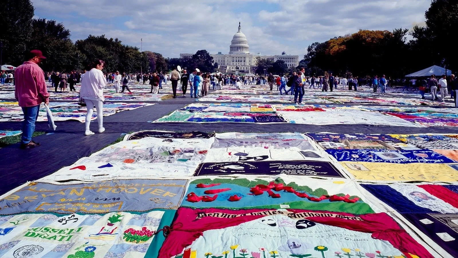 The AIDS Memorial Quilt was first displayed #OnThisDate, October 11, 1987. Today, featuring nearly 50,000 panels dedicated to more than 110,000 individuals, the 54-ton tapestry is the premier symbol of the epidemic, a living memorial to a generation 