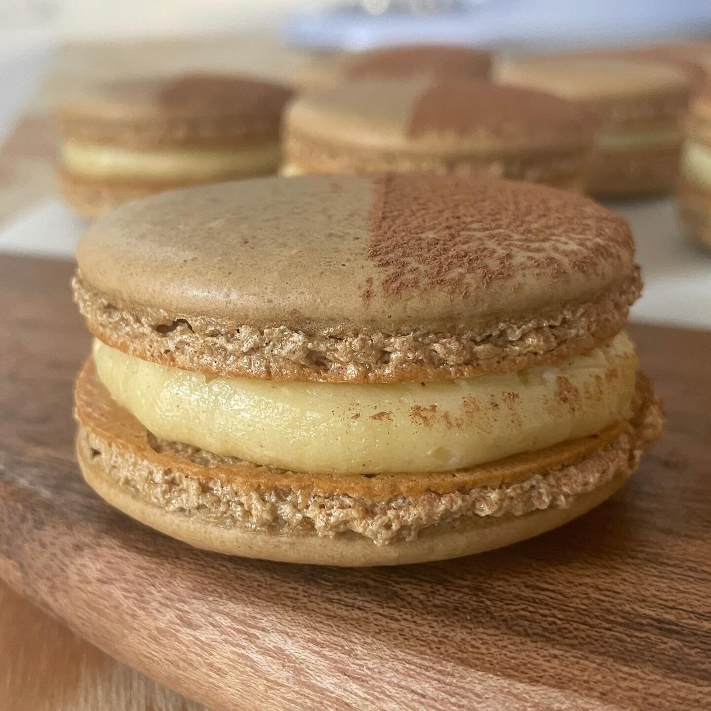 The trick to these tiramisu macarons is to sit in front of the oven and criticize them while they bake. The fear of disappointing you will make sure they develop a good foot 🦶 

This is how Gen X was raised AND WE TURNED OUT FINE.

Coffee shell, Fre