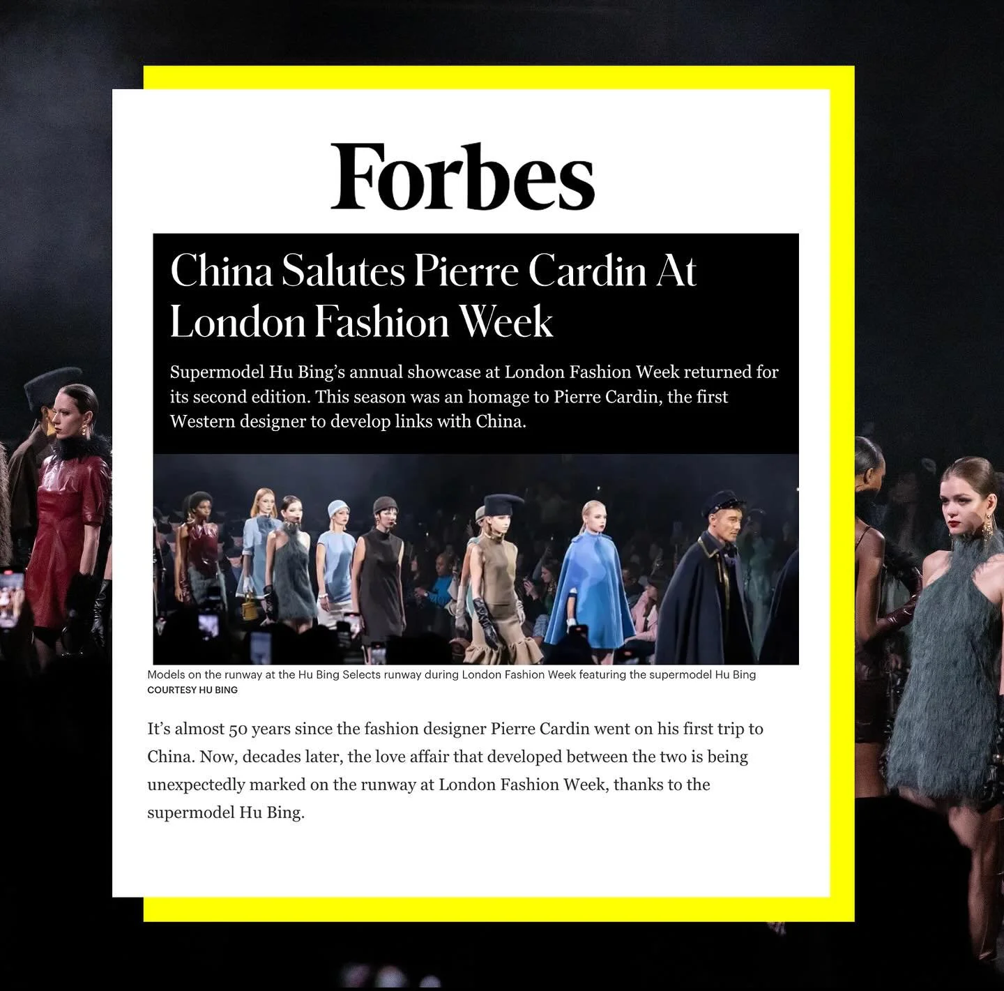 @hubing featured in @forbes for season 2 of Hu Bing Selects