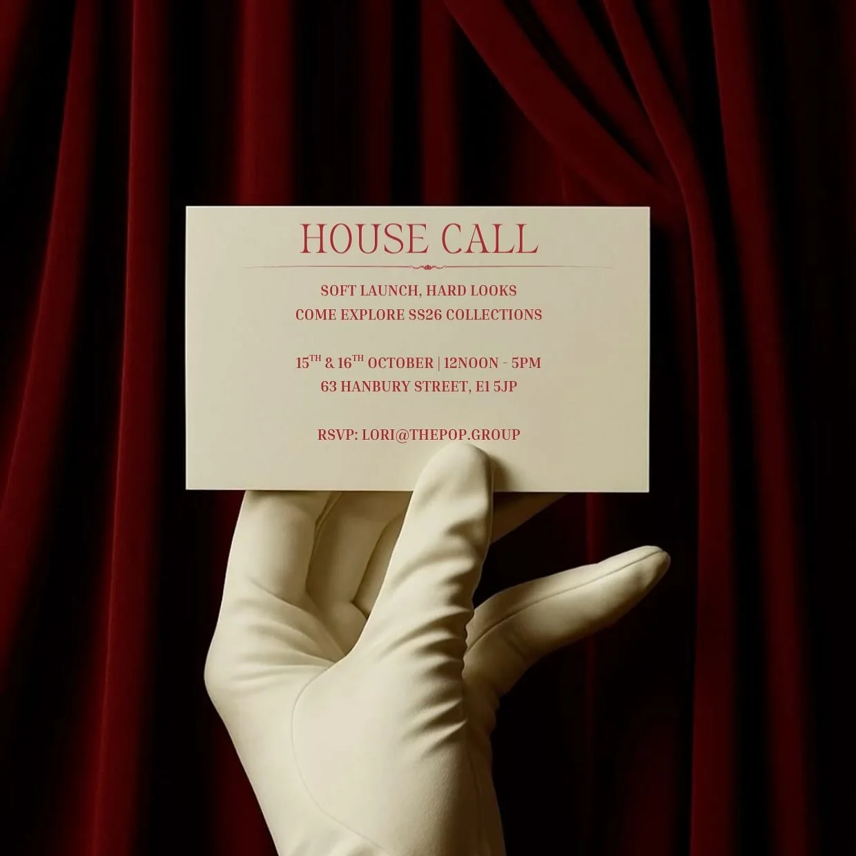 The house is open, come correctly.