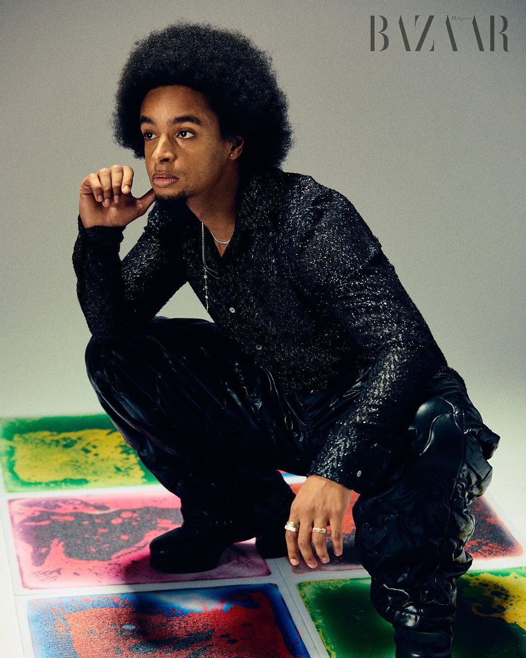 Artist &amp; talent Richard Carter steps out of genre and grid into a new dimension&mdash;styled by Florentyna Syperek in standout pieces from Theo, Ioedle and Frou York, with jewellery by Rat Betty. Every item was pulled in-house via our London stud