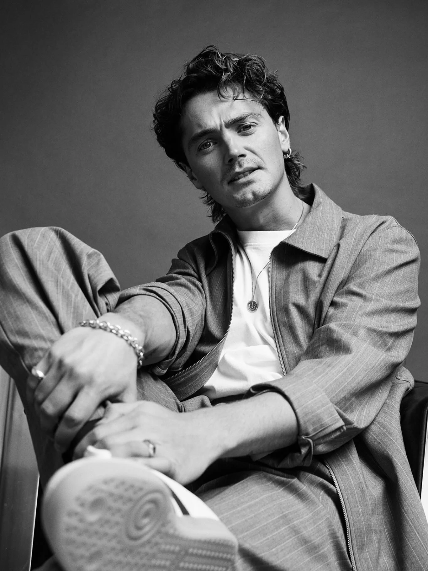 Pulled and styled via our London studio.

Henry Rowley wearing Pyrrha for Stardust Magazine, styled by Ella Gaskell.