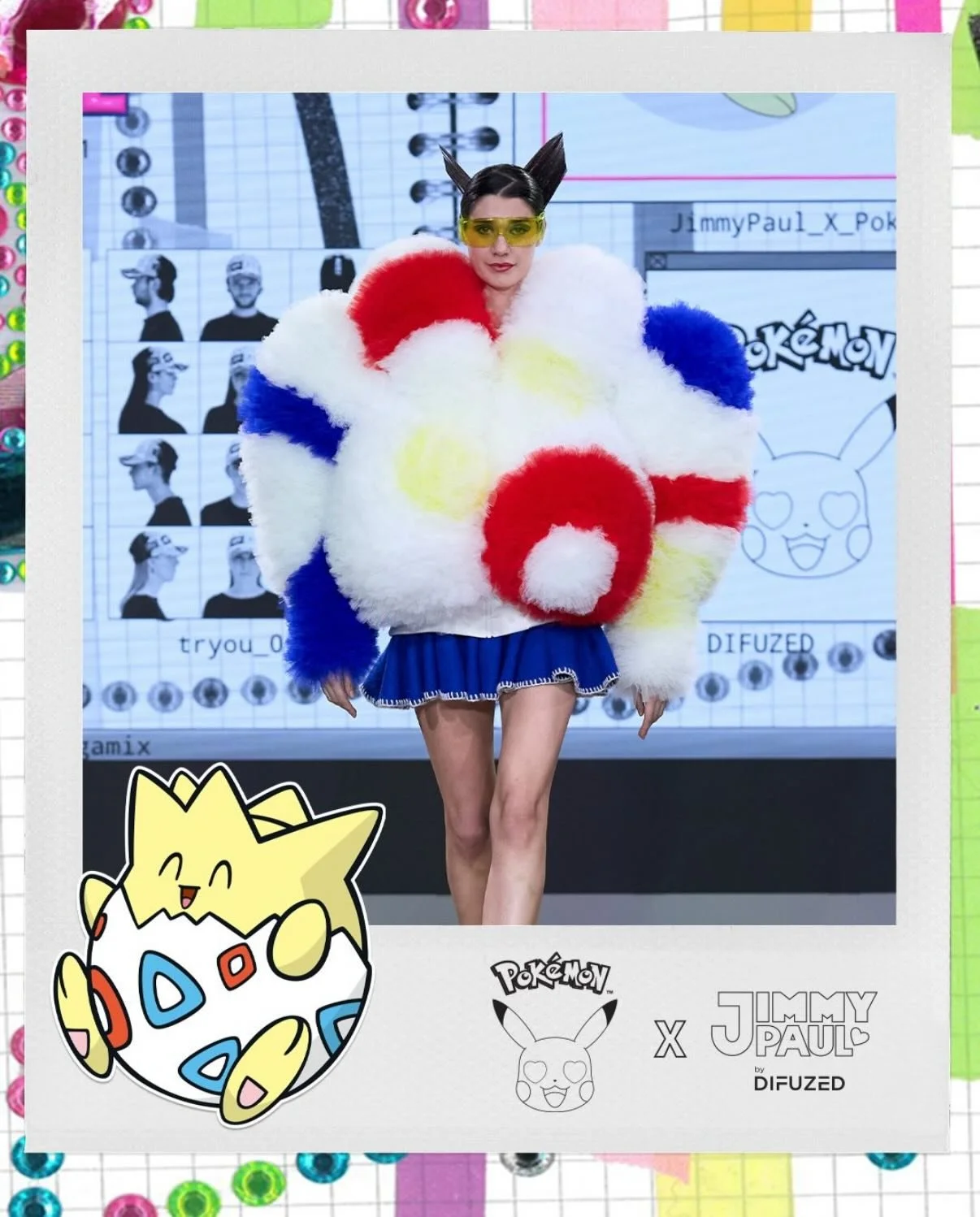 On Saturday @lovejimmypaul presented a high-fashion collection during @londonfashionweek, inspired by his favourite Pok&eacute;mon! 🩷💚💛 Which look is your favourite?