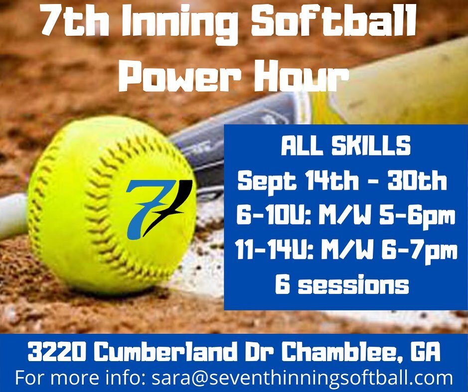 🔹🥎🔹JOIN US FOR OUR SEPTEMBER POWER HOUR!! 🔹🥎🔹
🔹
🔹
🔹
This set of PDPs will be instructed by our new instructor Michaela Dailey. 
🔹
🔹
Follow the link in our bio for more info and to register!!