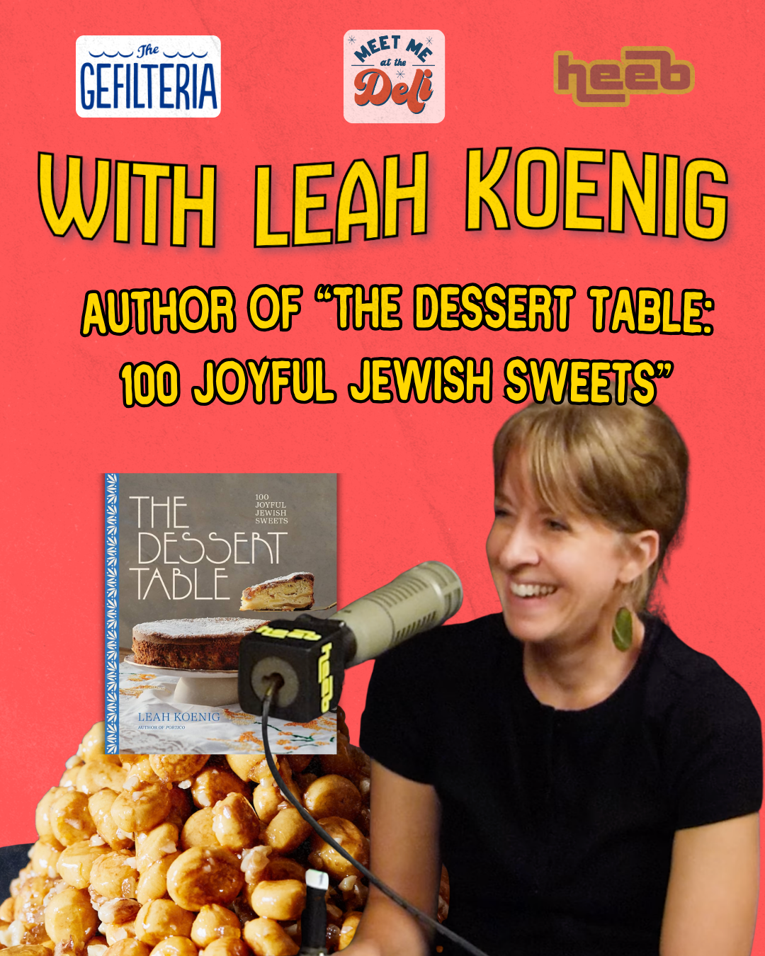 A mandel bread (brot?) by any other name… This week’s episode brings a special treat: cookbook author Leah Koenig, whose new book, “The Dessert Table: 100 Joyful Jewish Sweets”, landed on bookshelves everywhere last week! Leah joins Liz and Jeffrey j