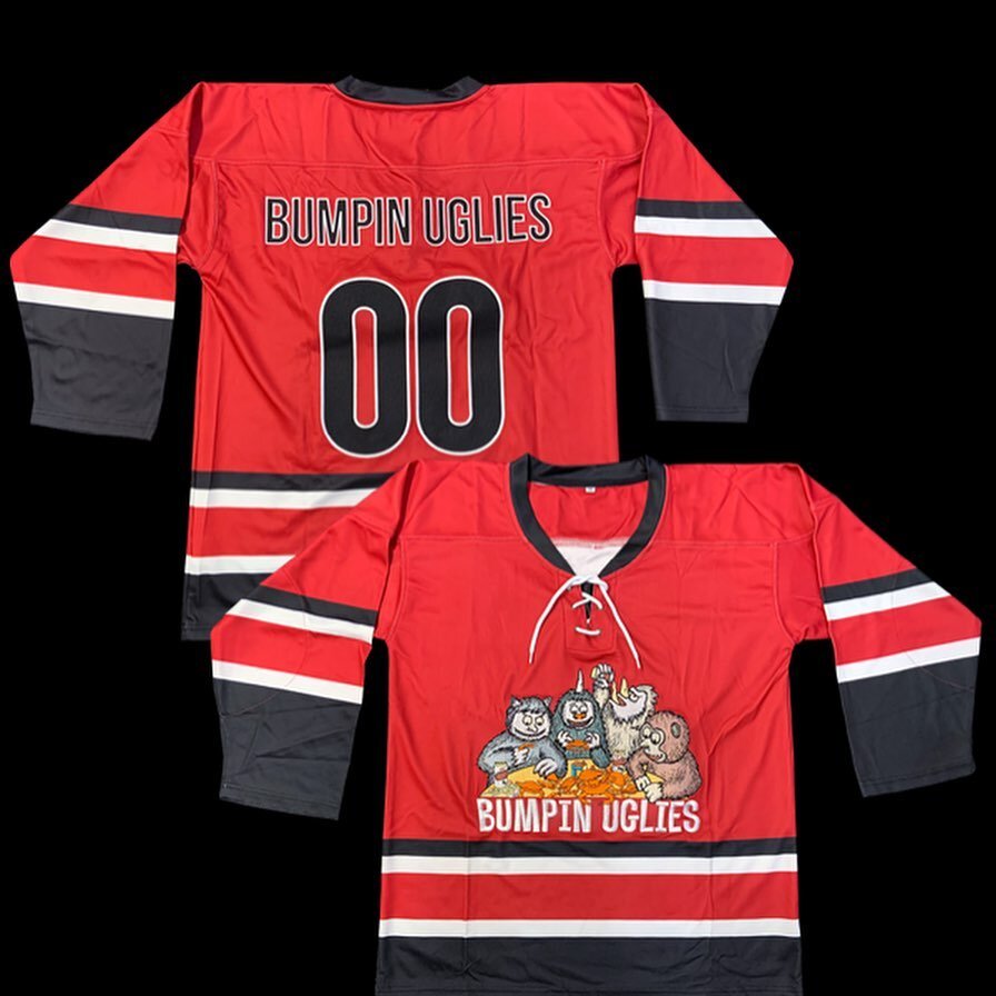 🏒🚨New Merch!🚨🥅
Bumpin Uglies Hockey Jerseys now available for purchase on our merch store! Limited amount made &amp; these will go quick! Grab one while they last - Link in Bio!
