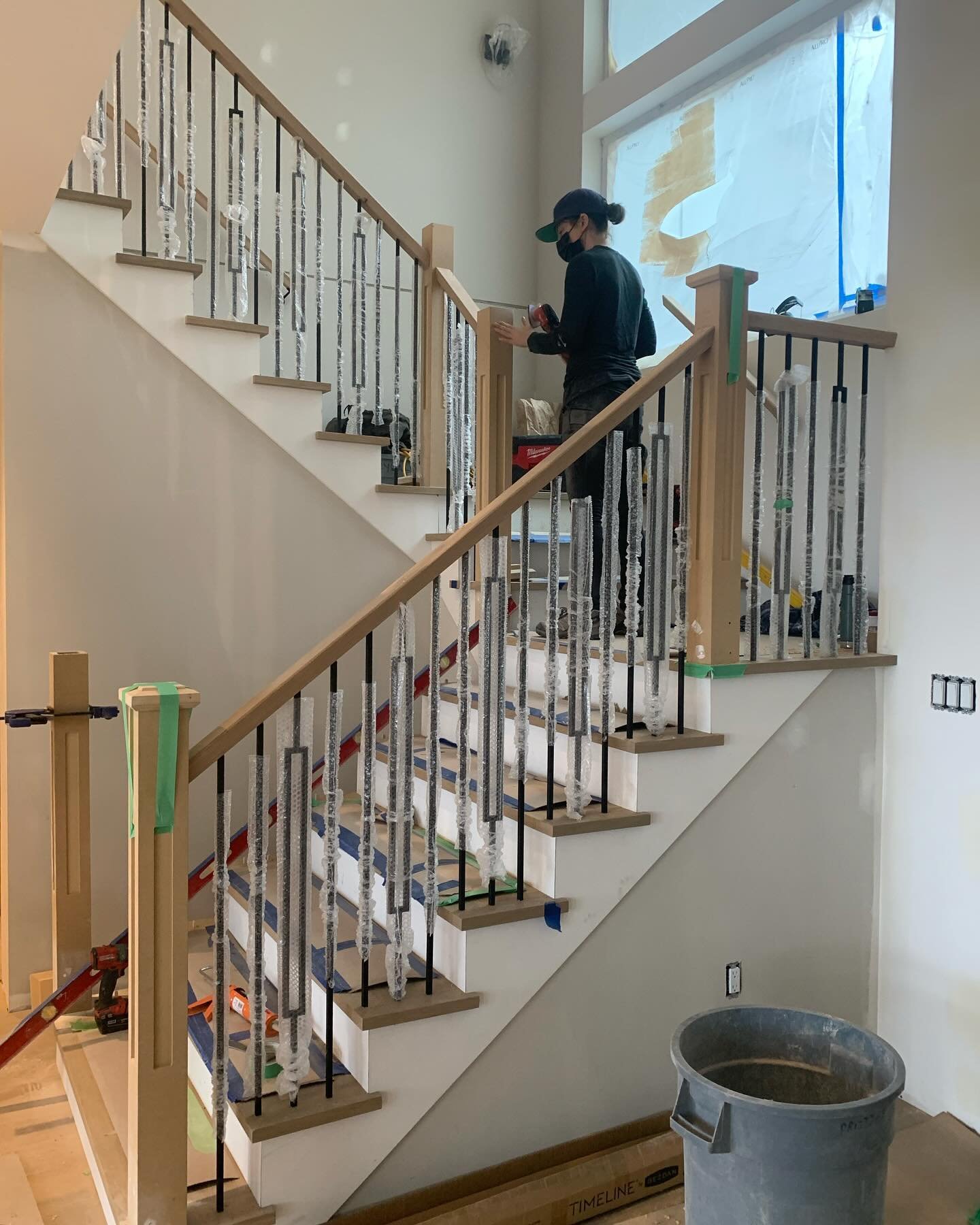 Another day, another handrail being finished up! Railings are just one of our specialties. This sleek addition not only enhances safety but also elevates the overall aesthetic of the space. Crafting safety with style- that&rsquo;s our commitment. #ha
