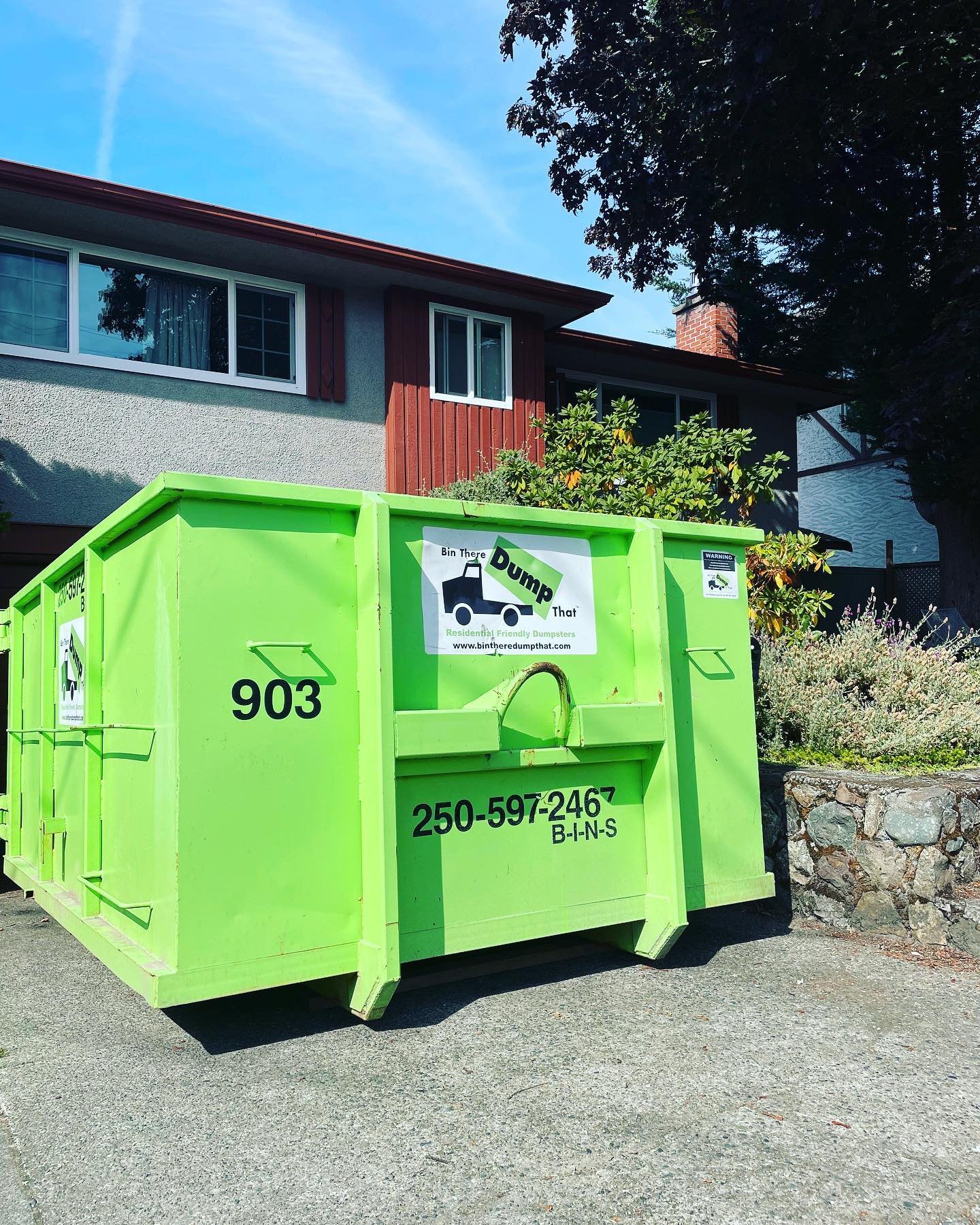 A big thank you to our friends over at @bintheredumpthatvictoria for supplying us with bins. By far, the best in the business! Friendly and experienced drivers that can drop your bin even in the tightest of spaces! #yyj #victoriabccanada #victoriarea