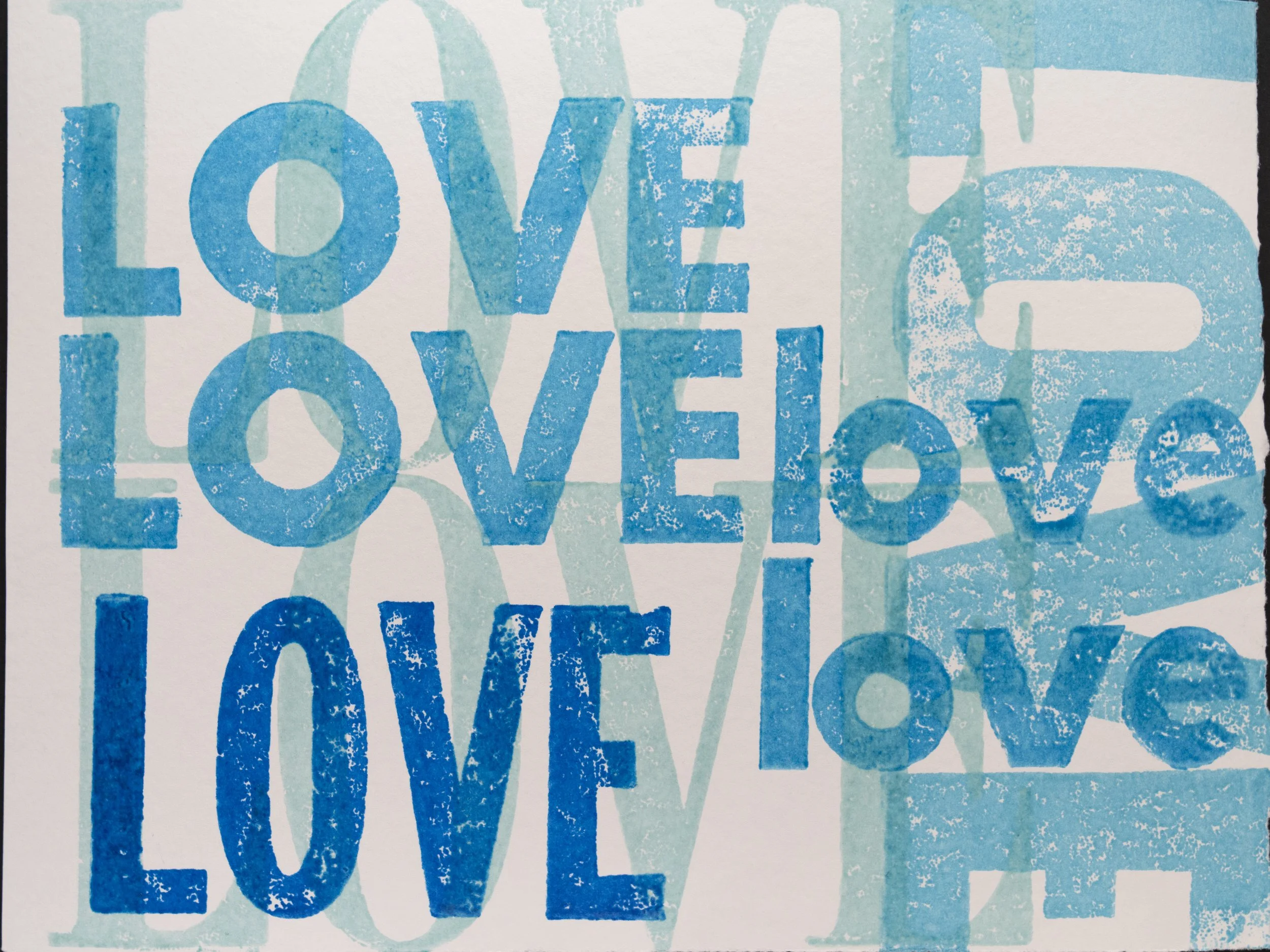 A year ago today I started making these prints. It continues as it began–with love. 11/27/2025