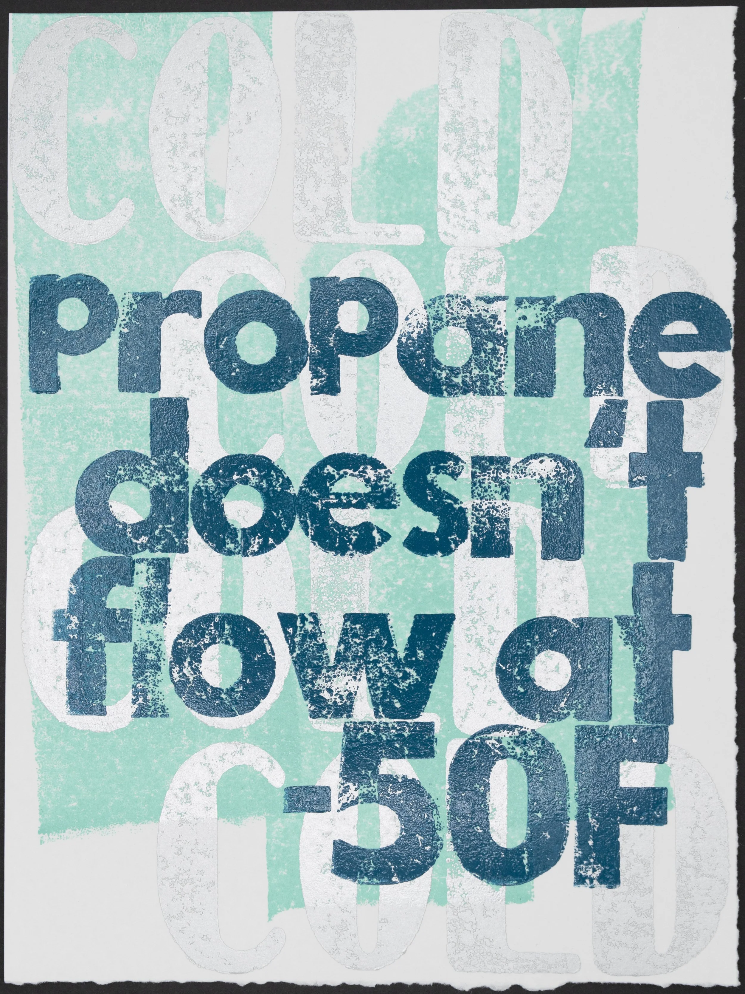 Propane doesn't flow at fifty below, which means that the morning coffee routine has to be done on a camp stove. It's no big deal, but it takes a little extra time and effort. I'll be glad when it outside warms up to -30F and there's no issue with ge