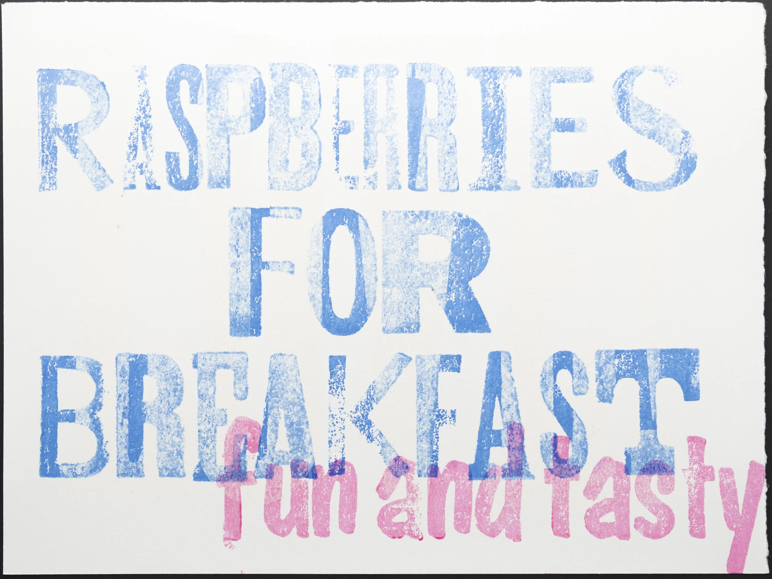 What can I say? Eat more raspberries for breakfast. 