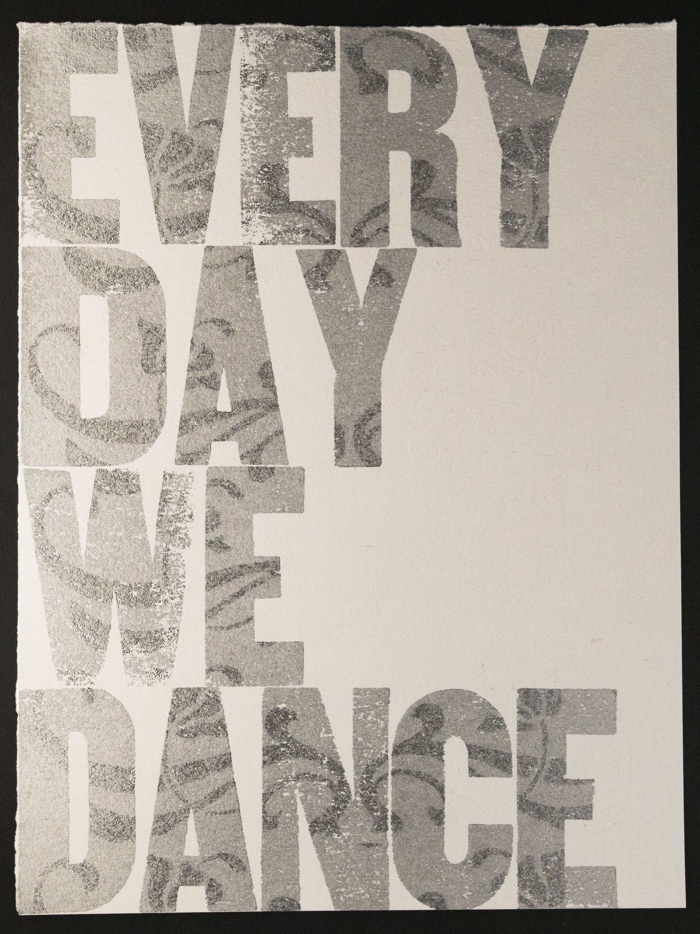 A day during which I do not dance is very much a day wasted. Plus, the way those McKellier Woodtype Tellenbach flower ornaments no. 2 printed with white ink came through the silver? Gorgeous. Definitely not a wasted day. 03/15/2025
