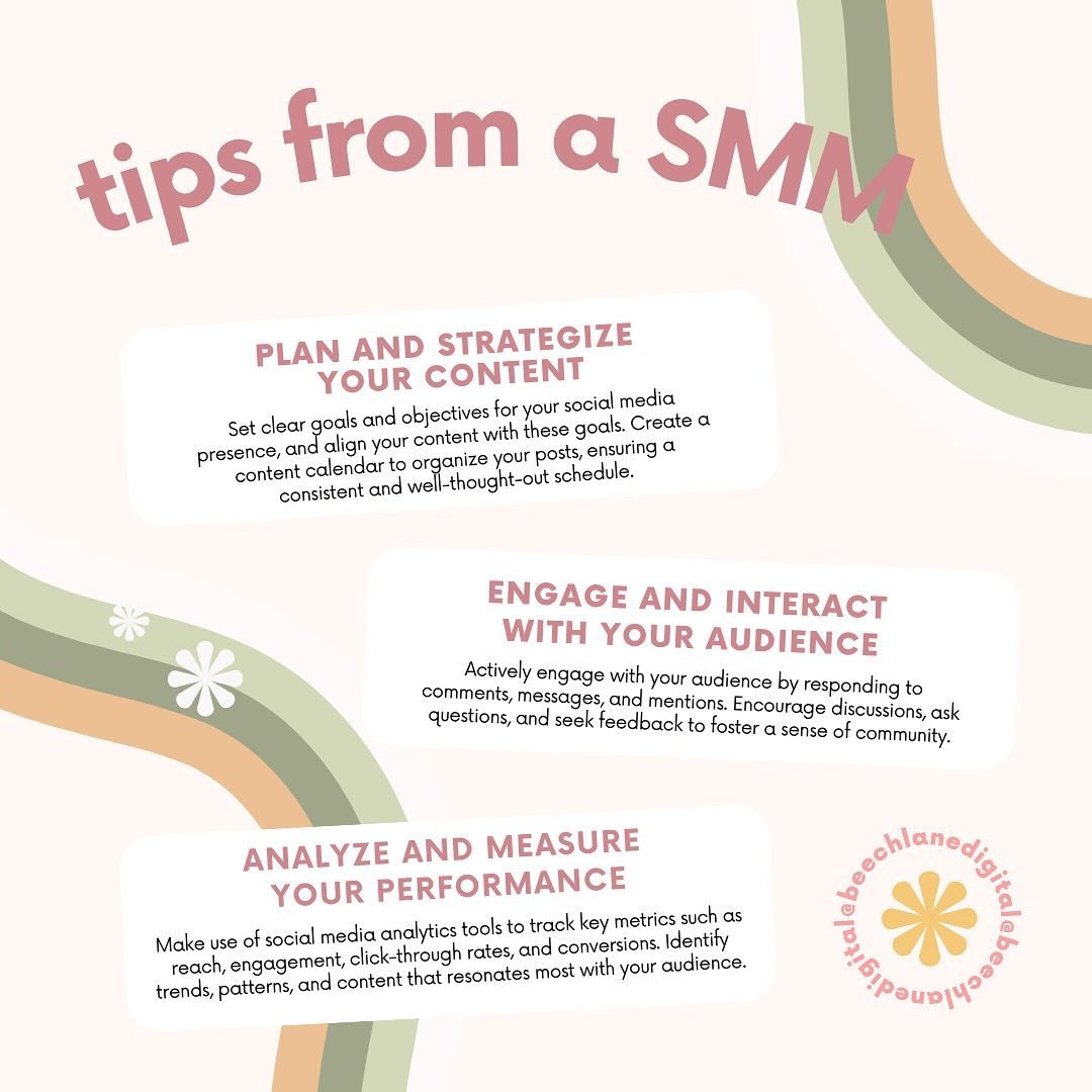 Here are some quick tips to level up your social media game: 

✔️Plan your content: A little planning goes a long way.
✔️Engage with your audience: Build a community! 
✔️Track your progress: Measure what works and what doesn&rsquo;t. 

Ready to take 