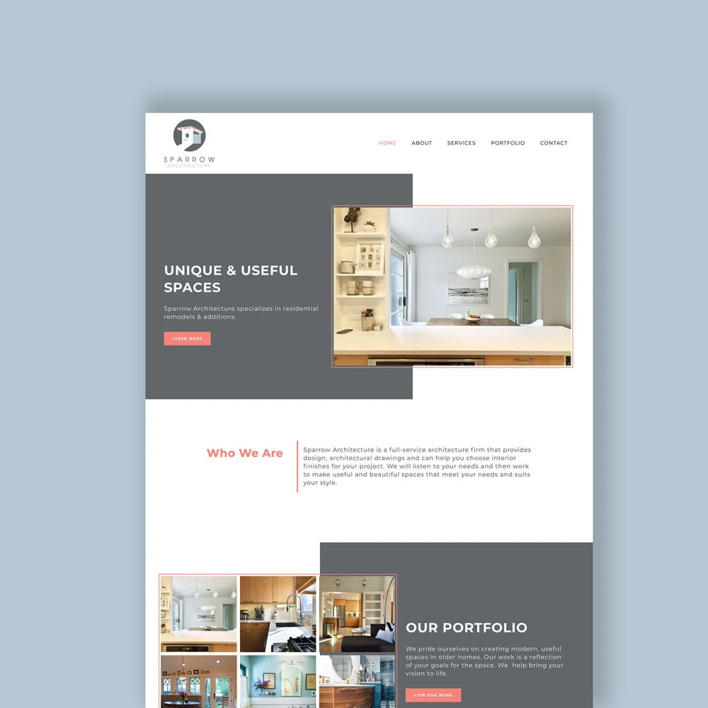Sparrow Architecture: Architecture & Interior Design firm Denver, CO —  Hello Rising Tide - Branding & SquareSpace, Wordpress Web Design