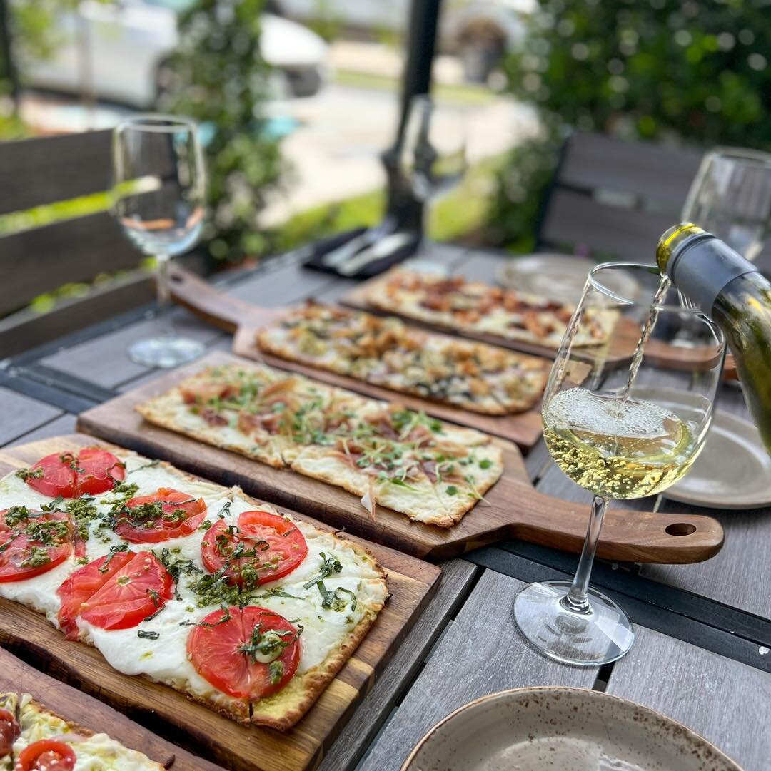 Another Thursday happy hour coming at you hot!🔥

Every Thursday 4-6PM &bull; 50% off all wines by the glass &bull; Half priced select appetizers &amp; flatbreads 🤩

LIVE MUSIC ON THE PATIO WITH Freddie Rodrigue 5:30-8:30pm🎶🥂🎶