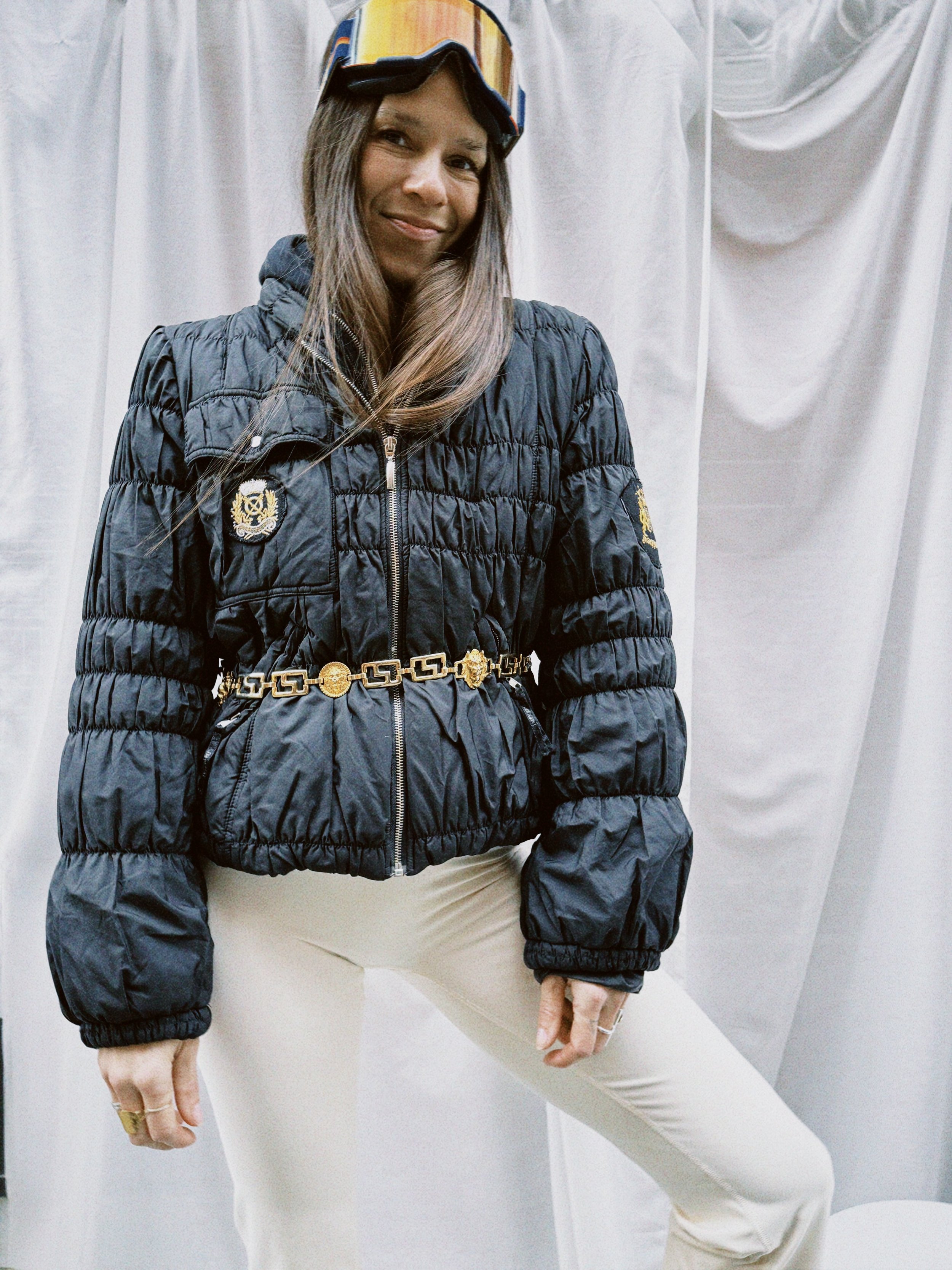 Jakke kort sort boblejakke