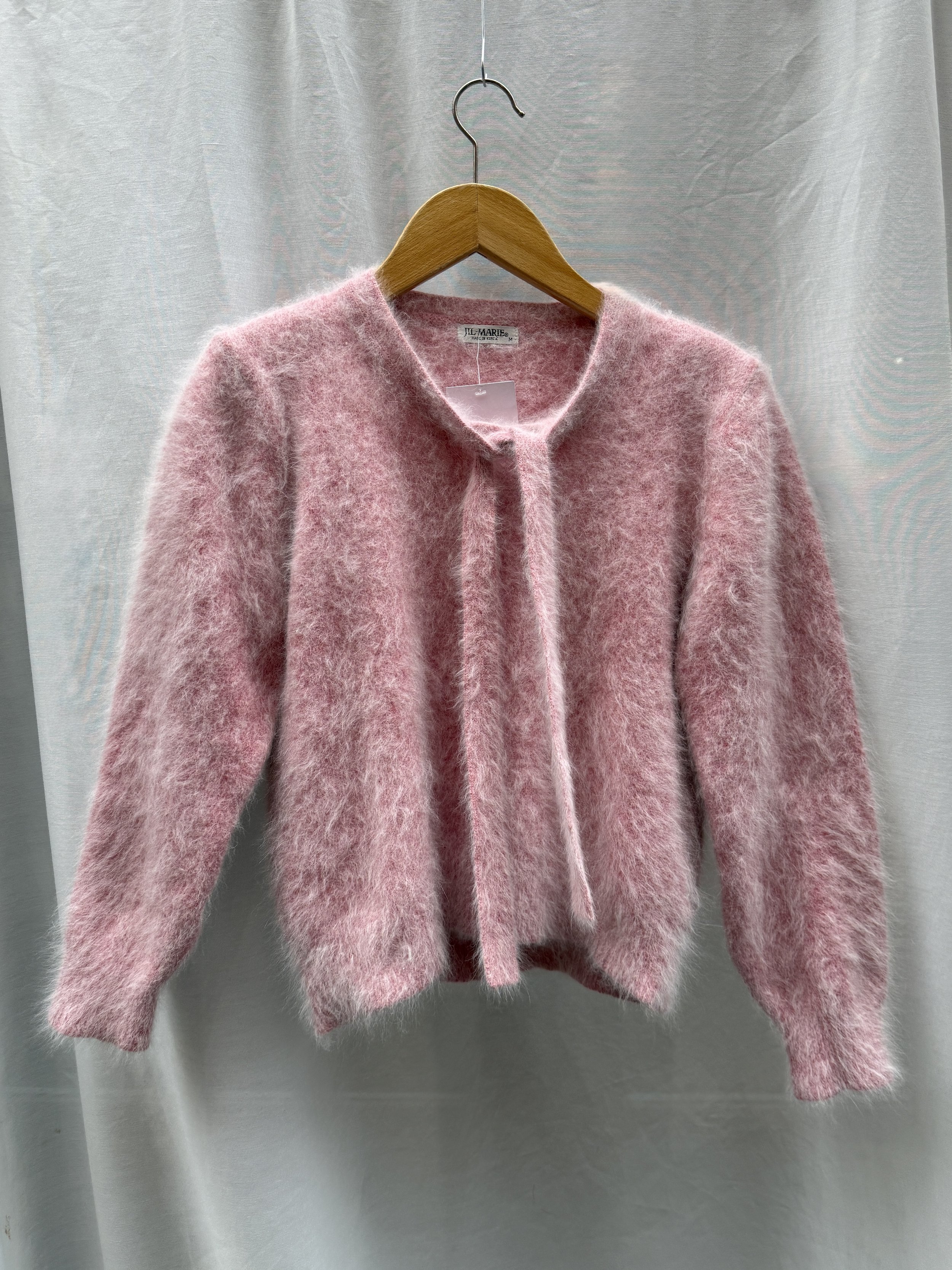 Genser strikk angora rosa