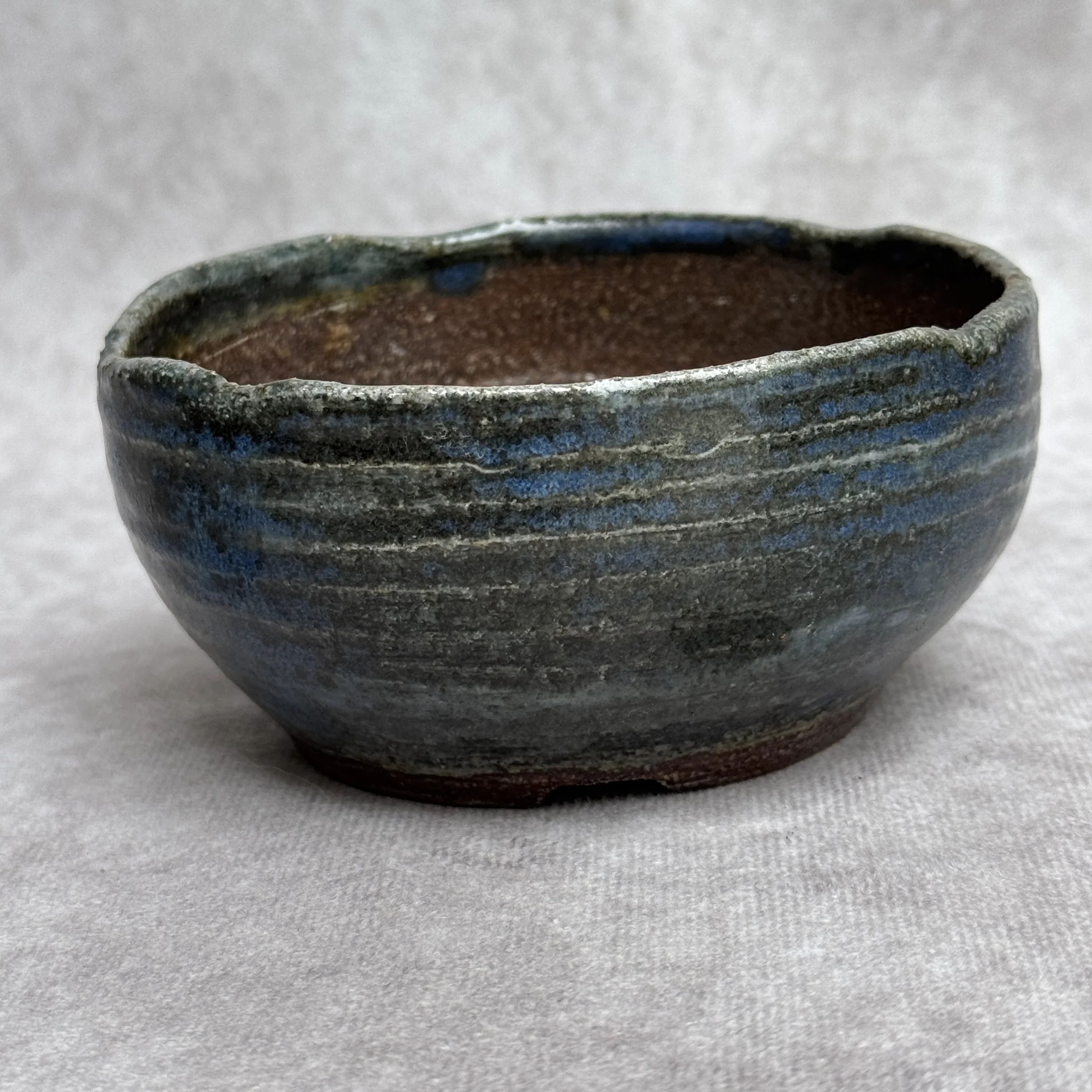 Kusamono/Accent pot from 2025 wood firing.