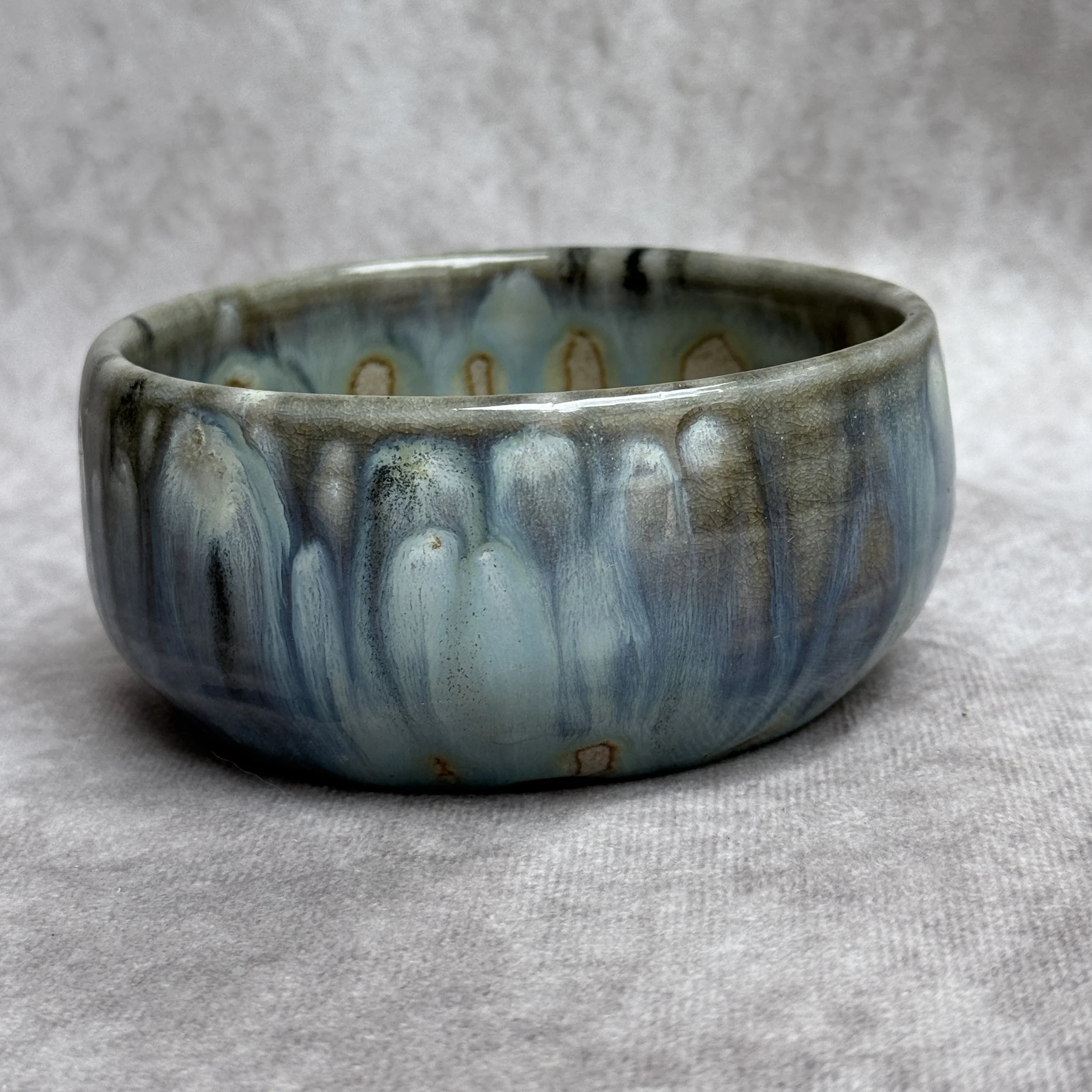 kusamono/accent pot from 2025 wood firing.