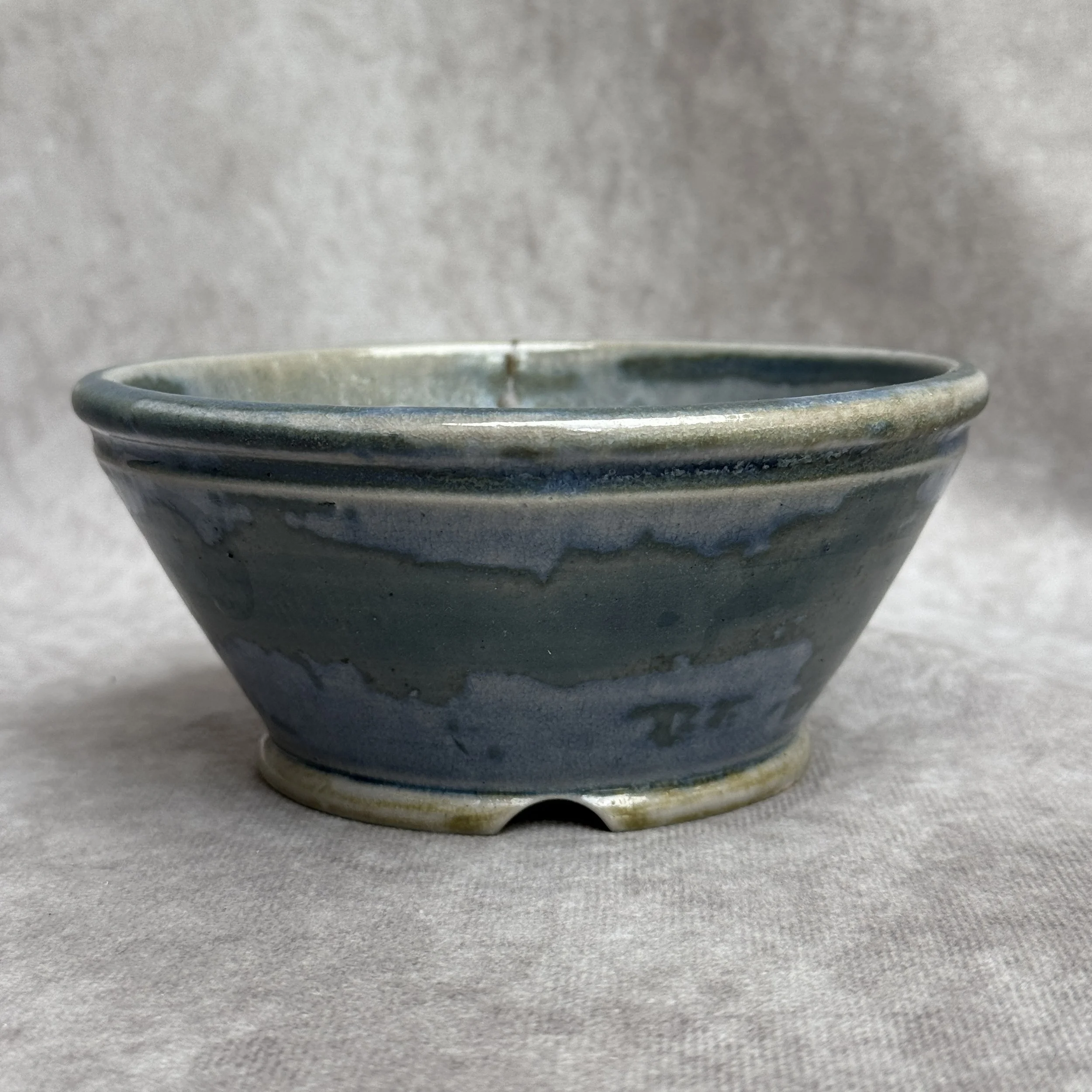 Kusamono/Accernt pot from a 2025 wood firing.