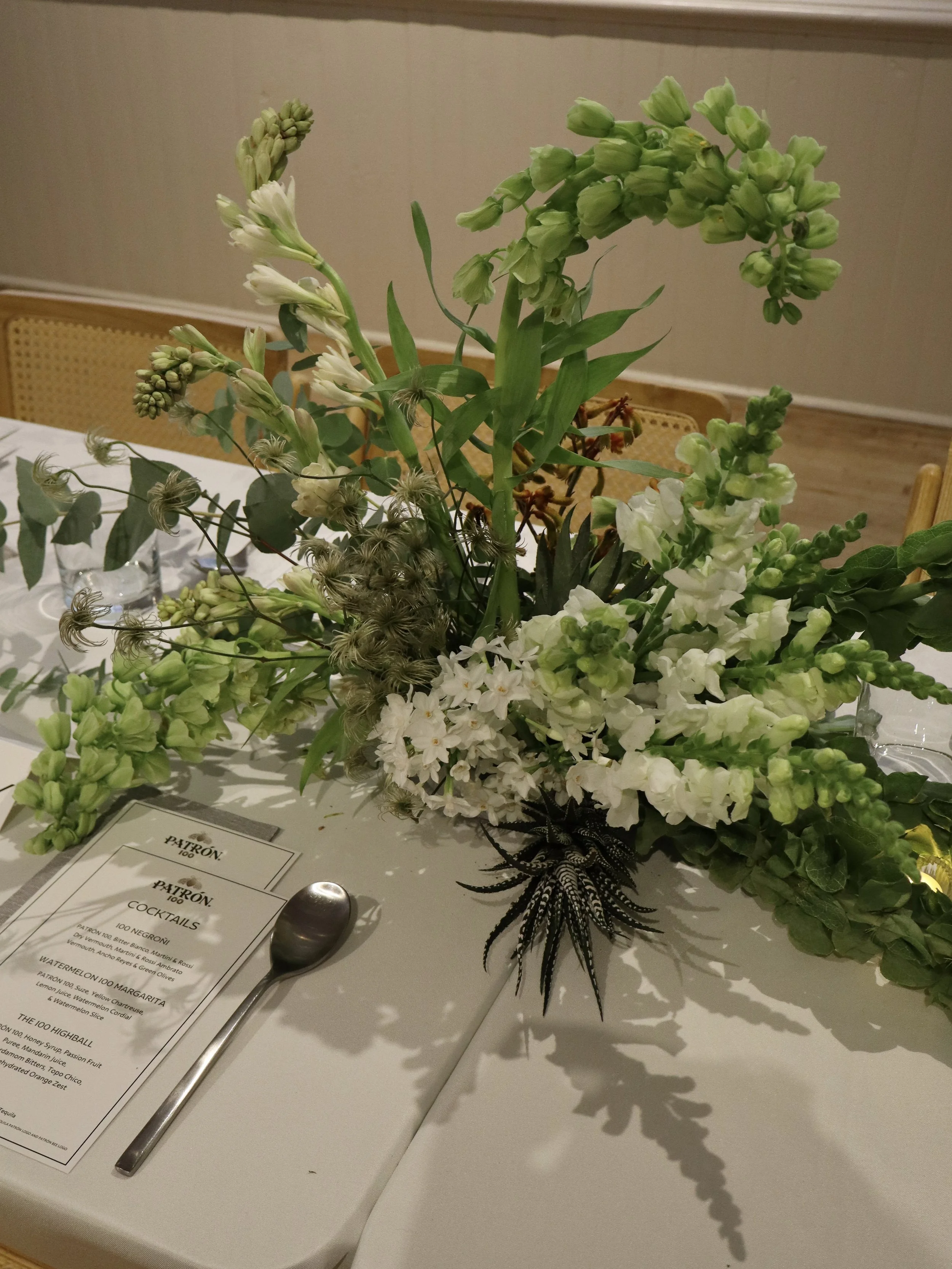 Dinner hosted by Patron Tequila. Production by M Booth and Resident 