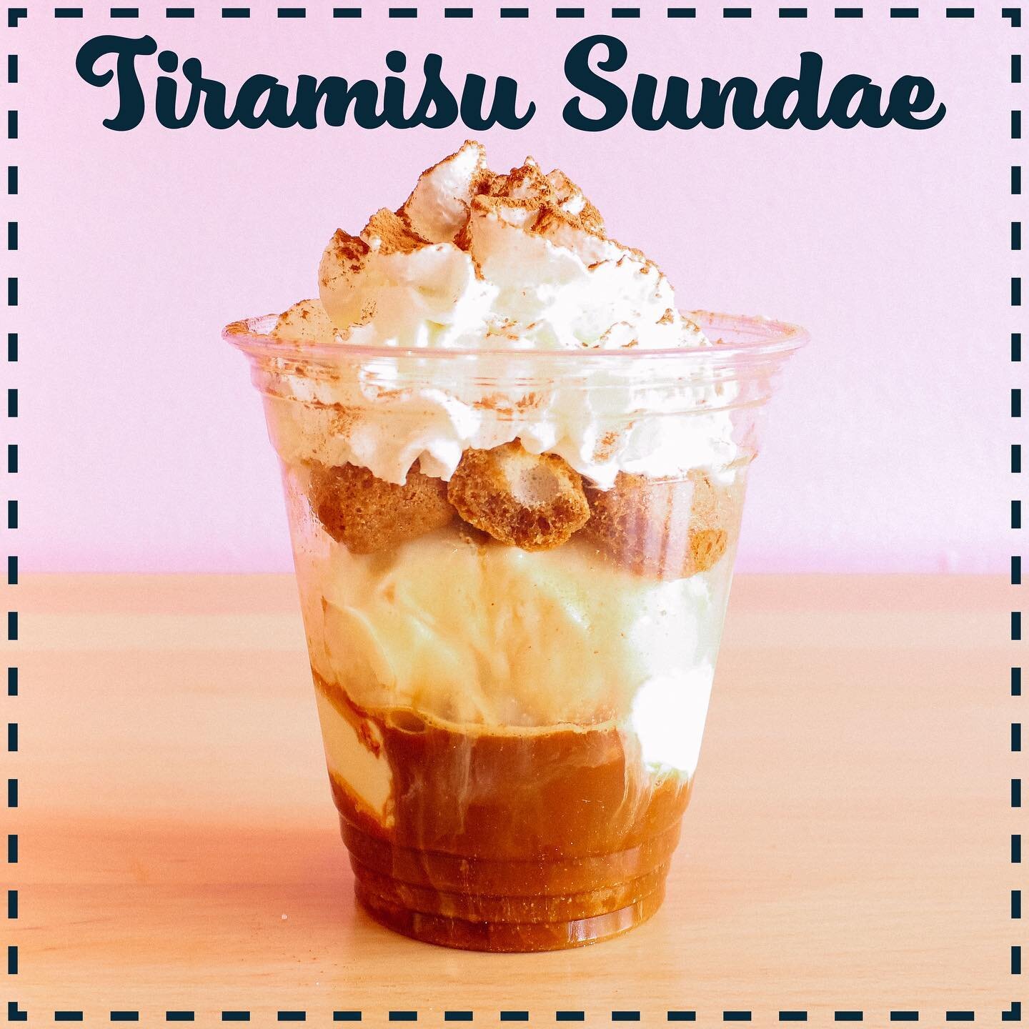 ☕ We&rsquo;re kicking off our new specialty coffee menu with our Tiramisu Sundae! Lady fingers, French Vanilla ice cream, and espresso 😋 Keep an eye out for more fun specialties being announced soon! 

All of our new coffee specialties are made with