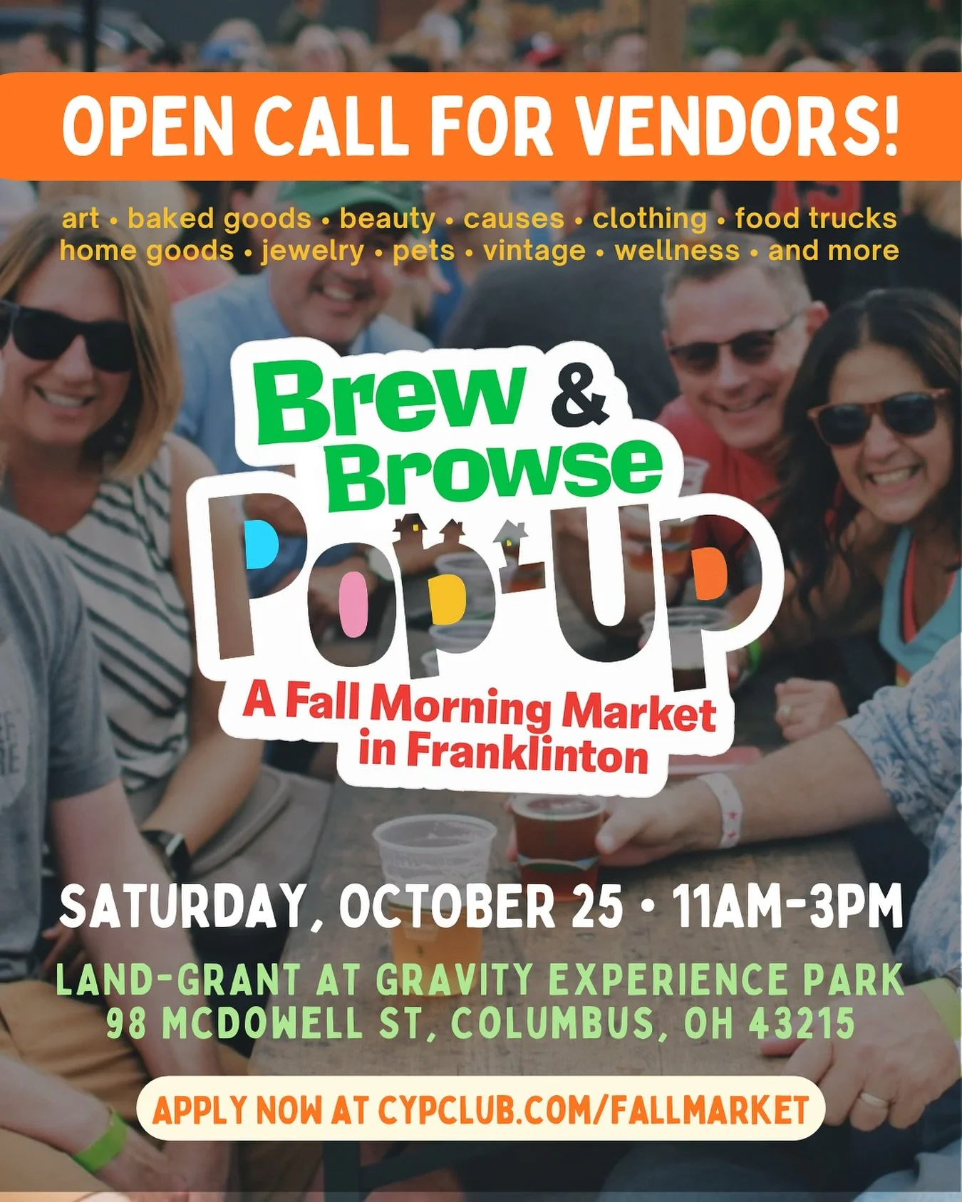 We&rsquo;re excited to announce Brew &amp; Browse, a brand-new fall pop-up market hosted at @LandGrantExtention in Franklinton on Saturday, October 25th, 2025 from 11 AM&ndash;3 PM. This one-day event will feature local makers, artists, food trucks, 