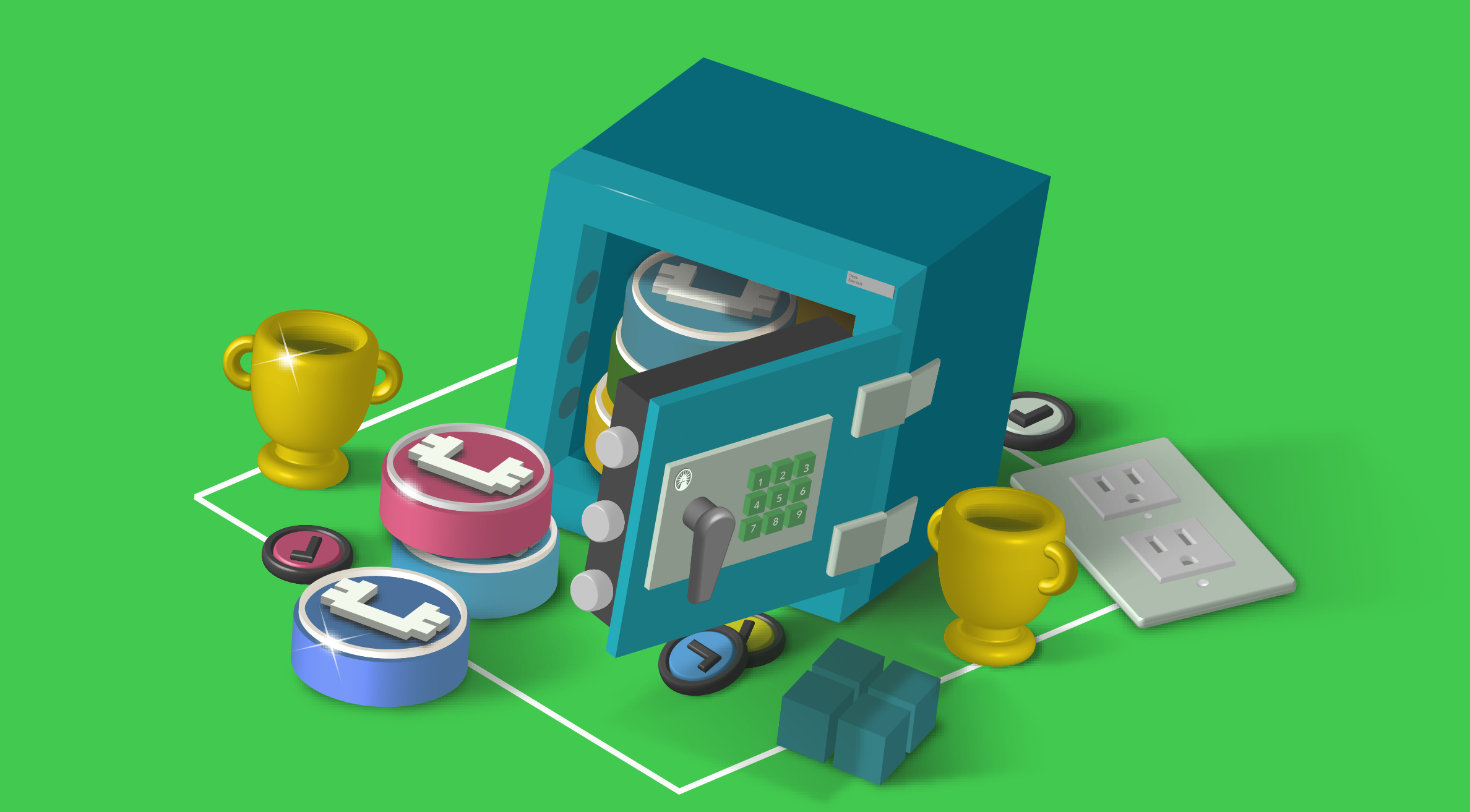 Isometric 3d art :: Adobe Illustrator