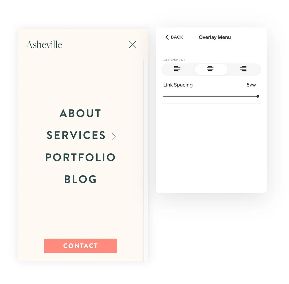 Mobile Menu layout options