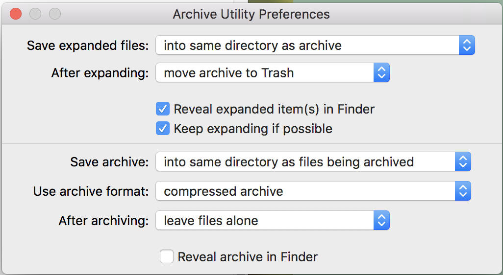 Archive Utility. Apple Archive Utility. How to save in preference. Как открыть Archive Directory.